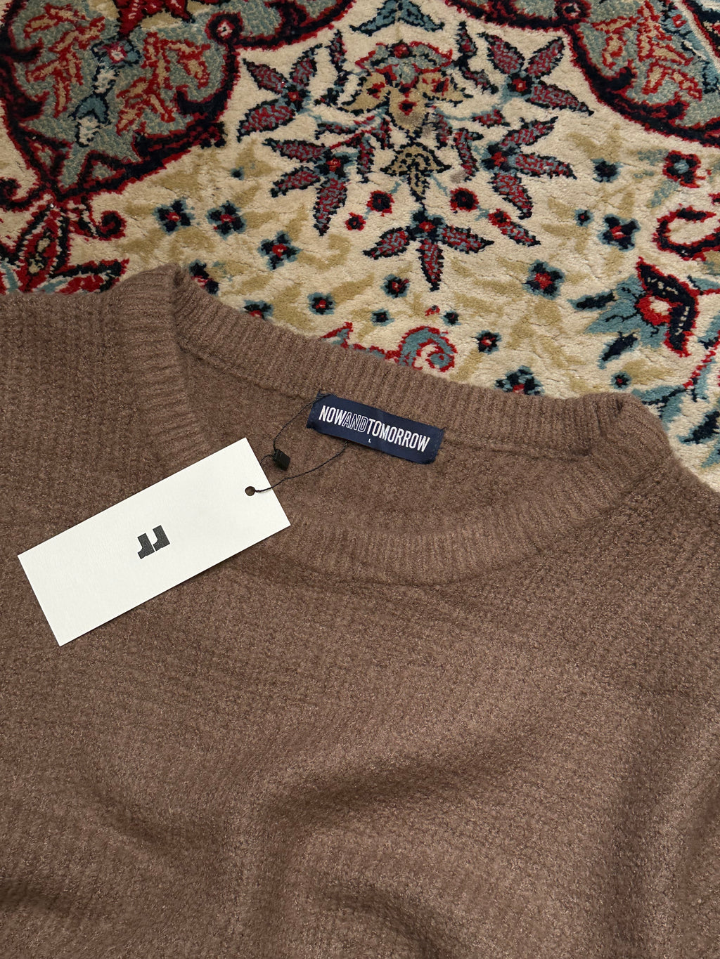 NOW AND TOMORROW RELAXED FIT SWEATER COTTON BLEND