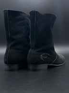 JUSTCAVALLI SUEDE LONG CHELSEA BOOTS