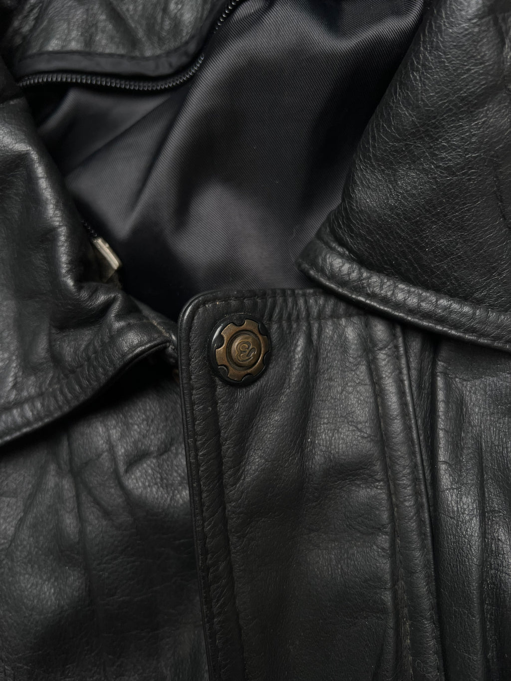 VINTAGE RELAXED FIT Leather Jacket