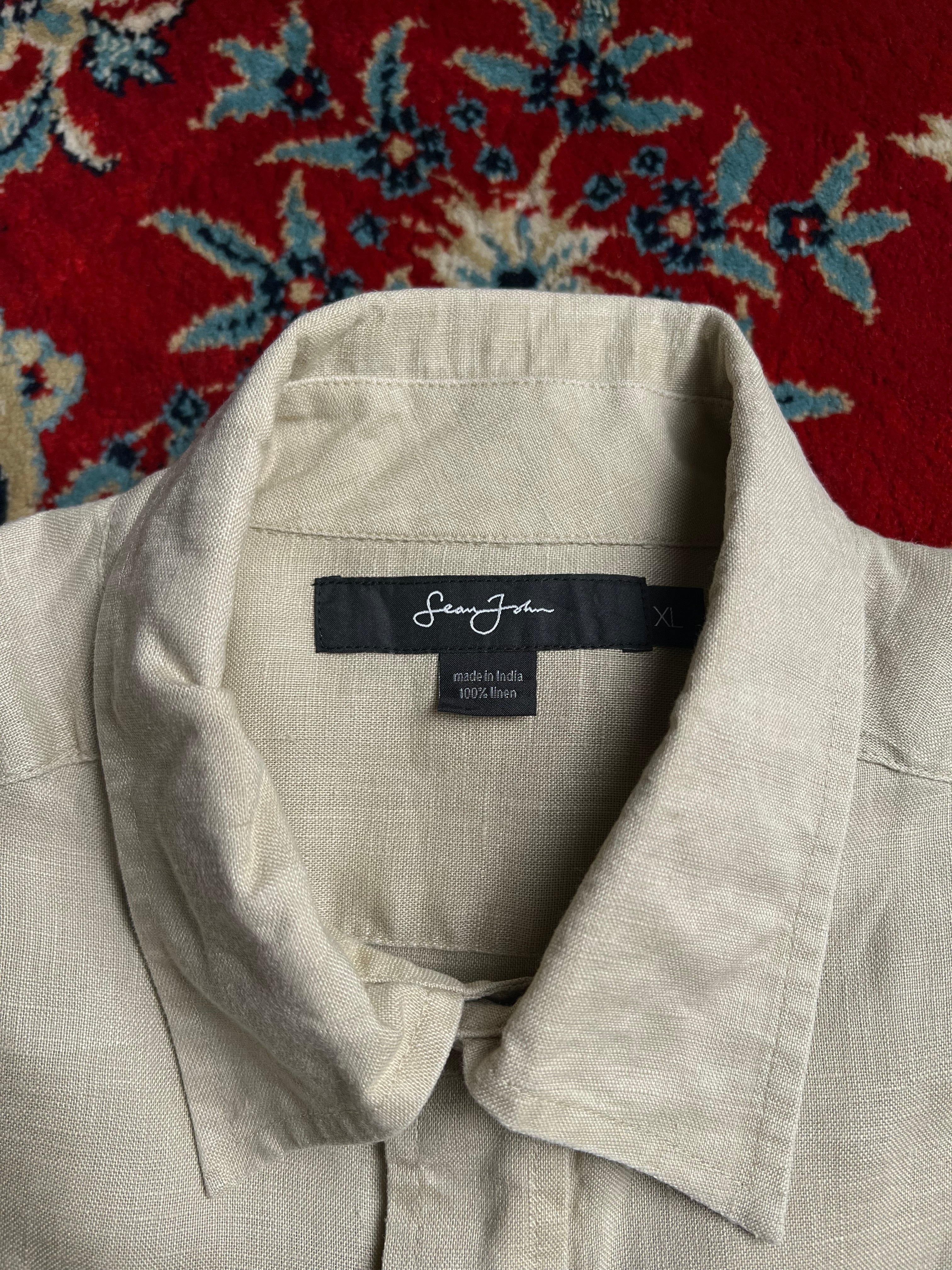 SEAN JOHN LINEN BUTTON DOWN SHIRT