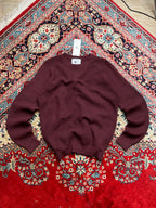 N. J Ribbed Knit Raglan Crewneck Sweater