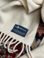 Polo Ralph Lauren Cream Lambswool Italian Made Muffler