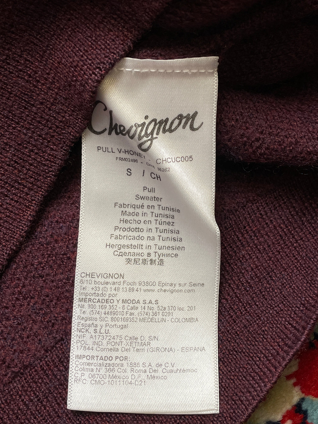 Chevignon WOOL FITTED V NECK SWEATER