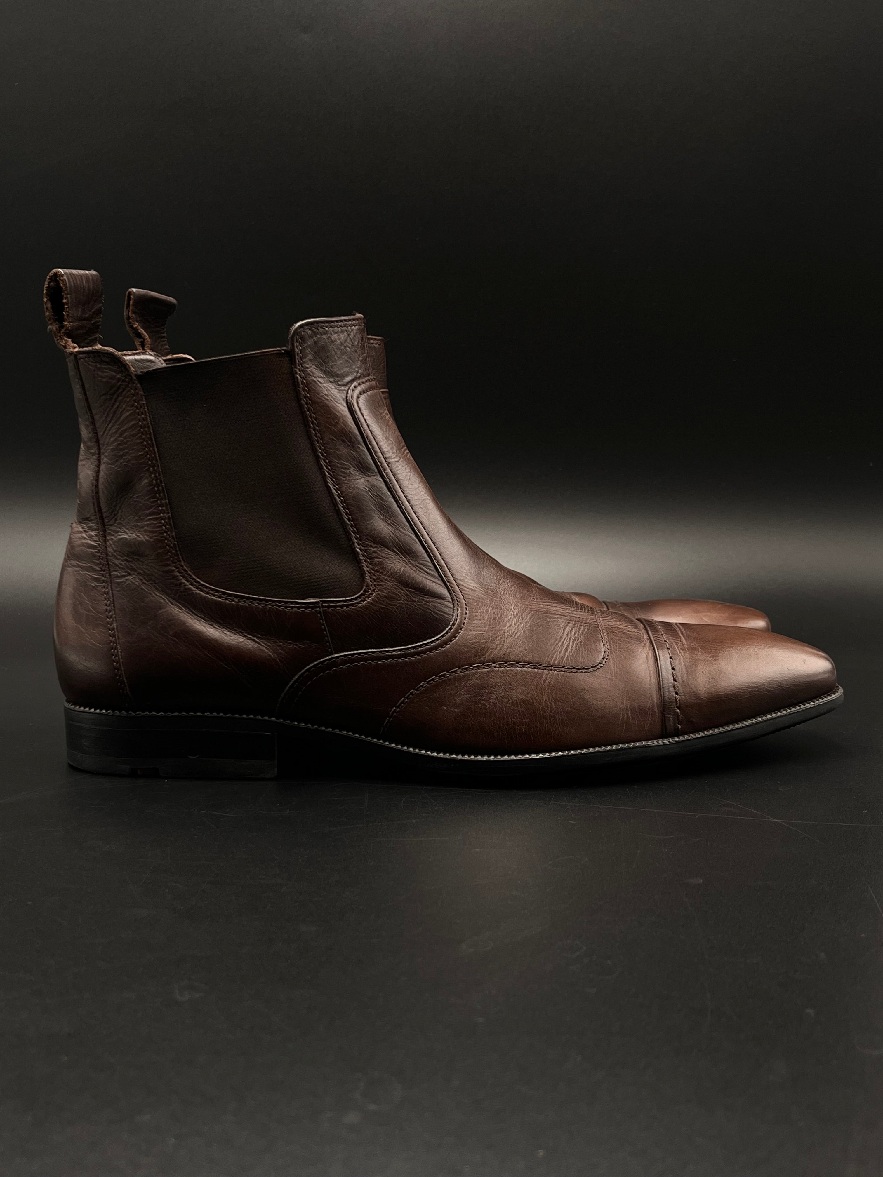 LLOYD BROWN LEATHER CHELSEA BOOTS