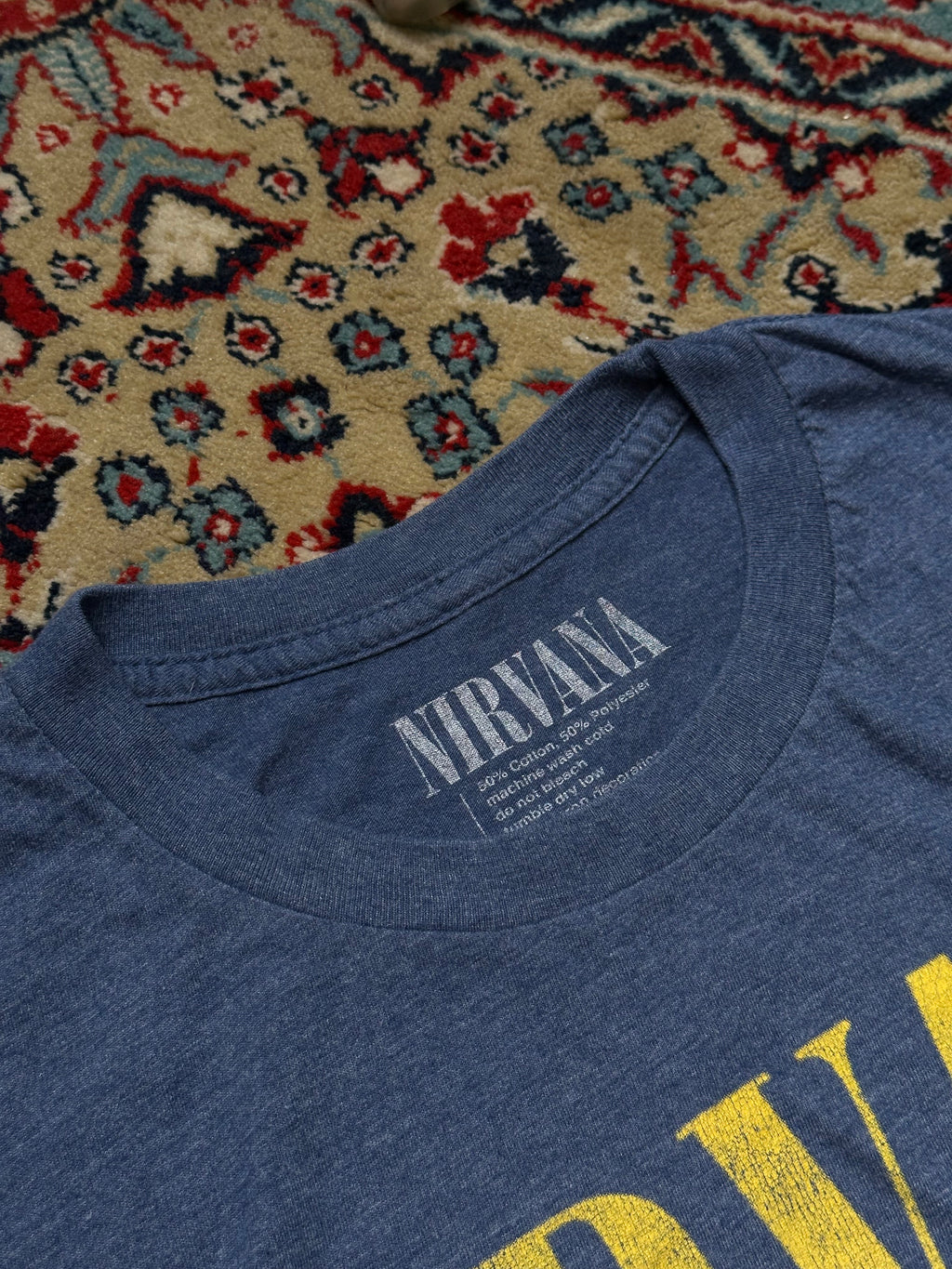 NIRVANA VINTAGE Smiley Relaxed Fit Tee