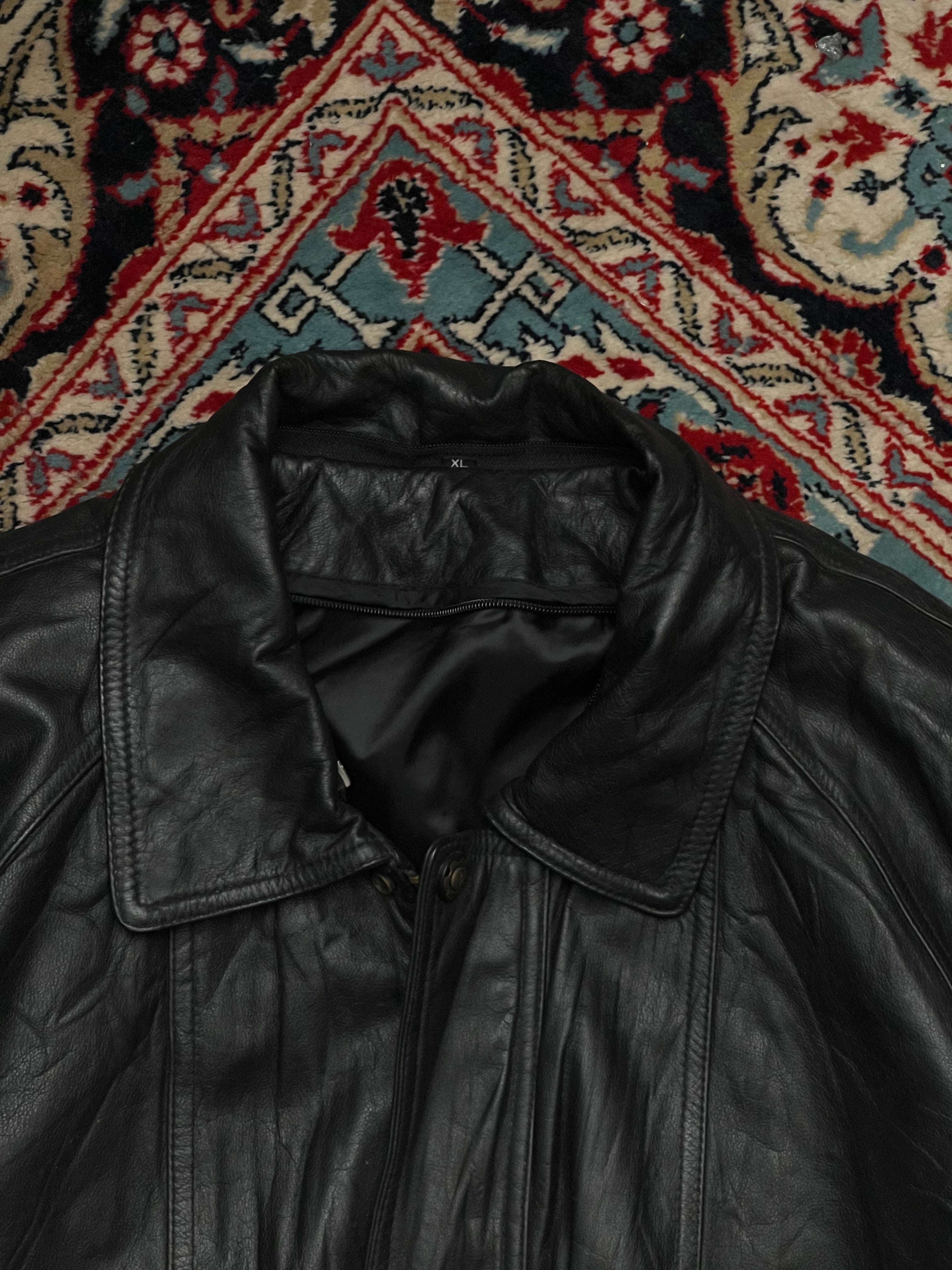 VINTAGE RELAXED FIT Leather Jacket