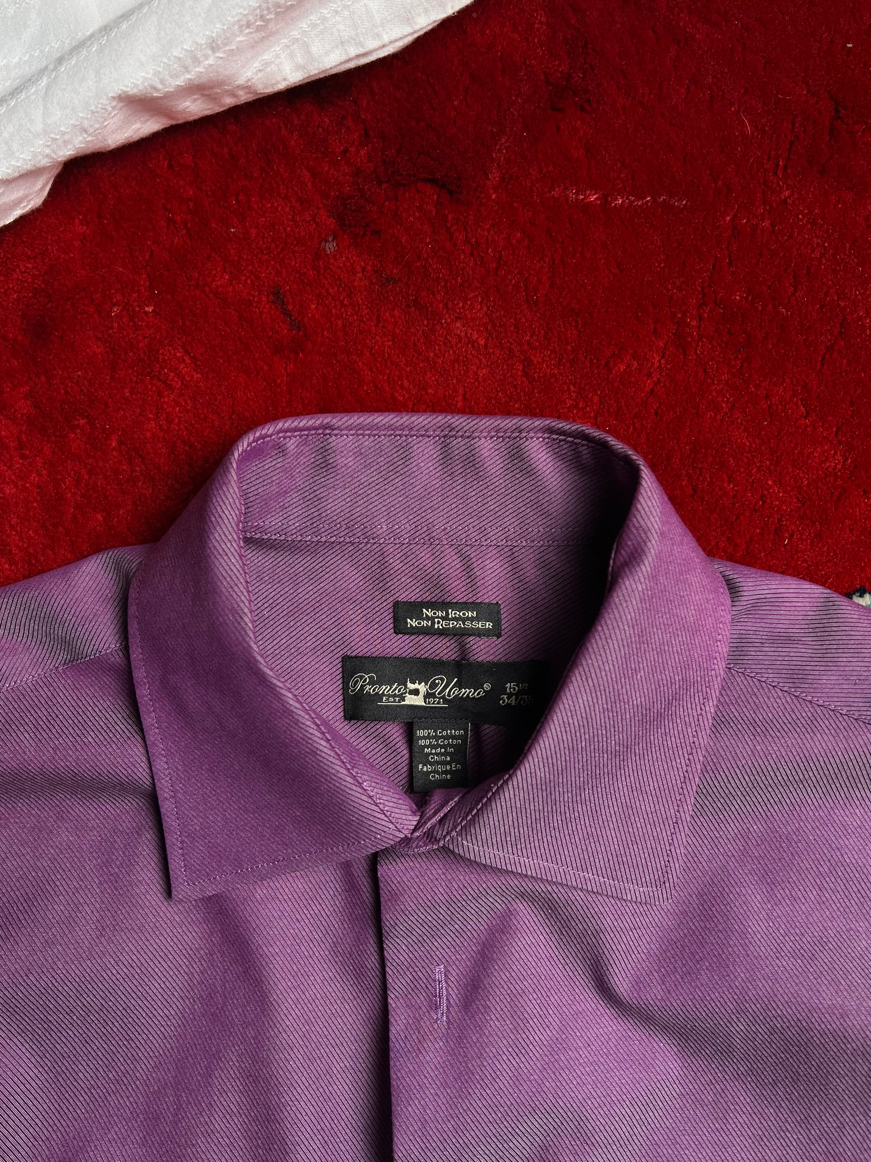 PRONTO UOMO TEXTURED BUTTON DOWN FORMAL SHIRT