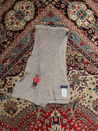 POLO RALPH LAUREN GREY CABLE KNIT SCARF