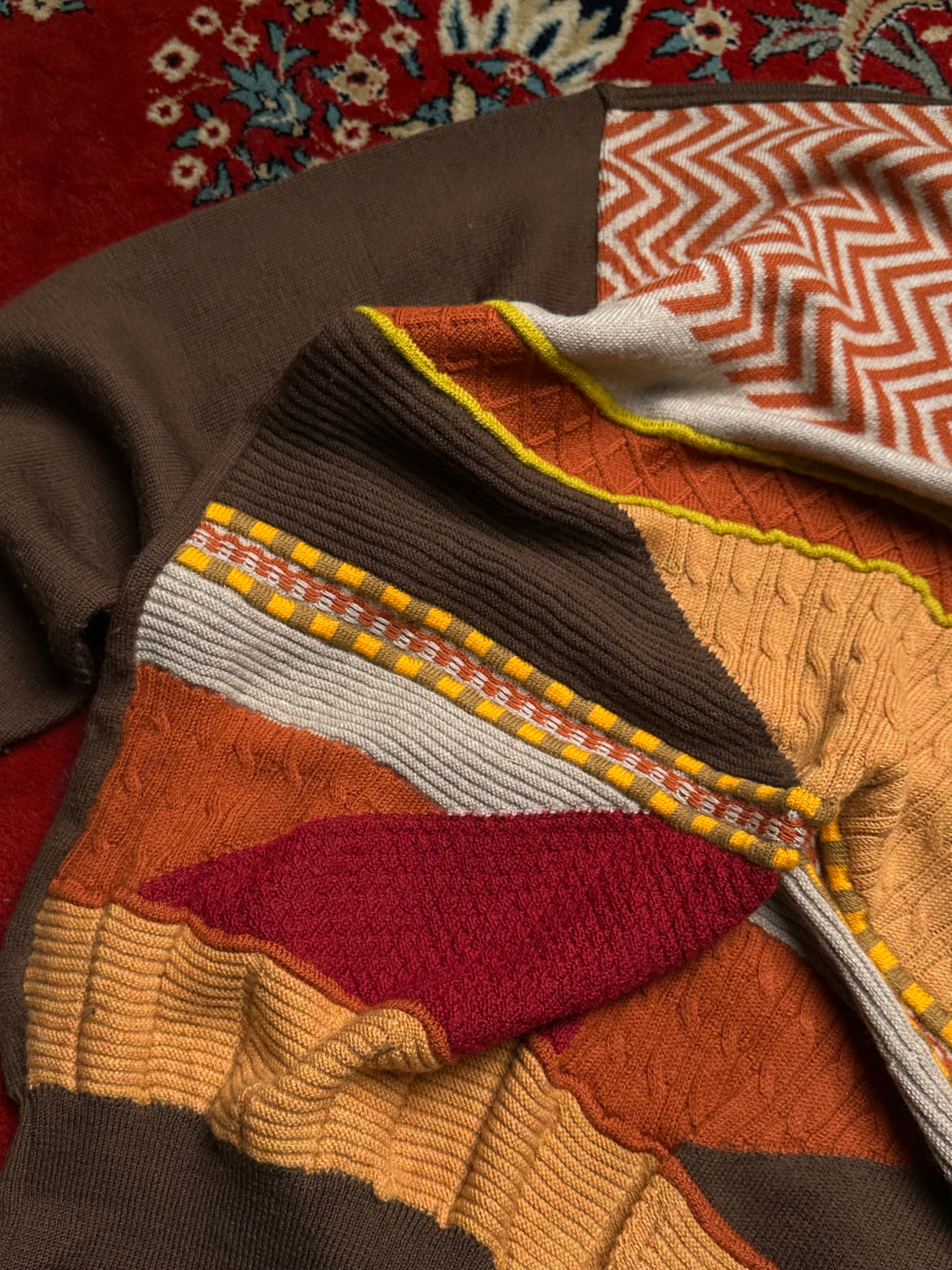 KENZO GOLF RELAXED TEXTURED WOOL SWEATER