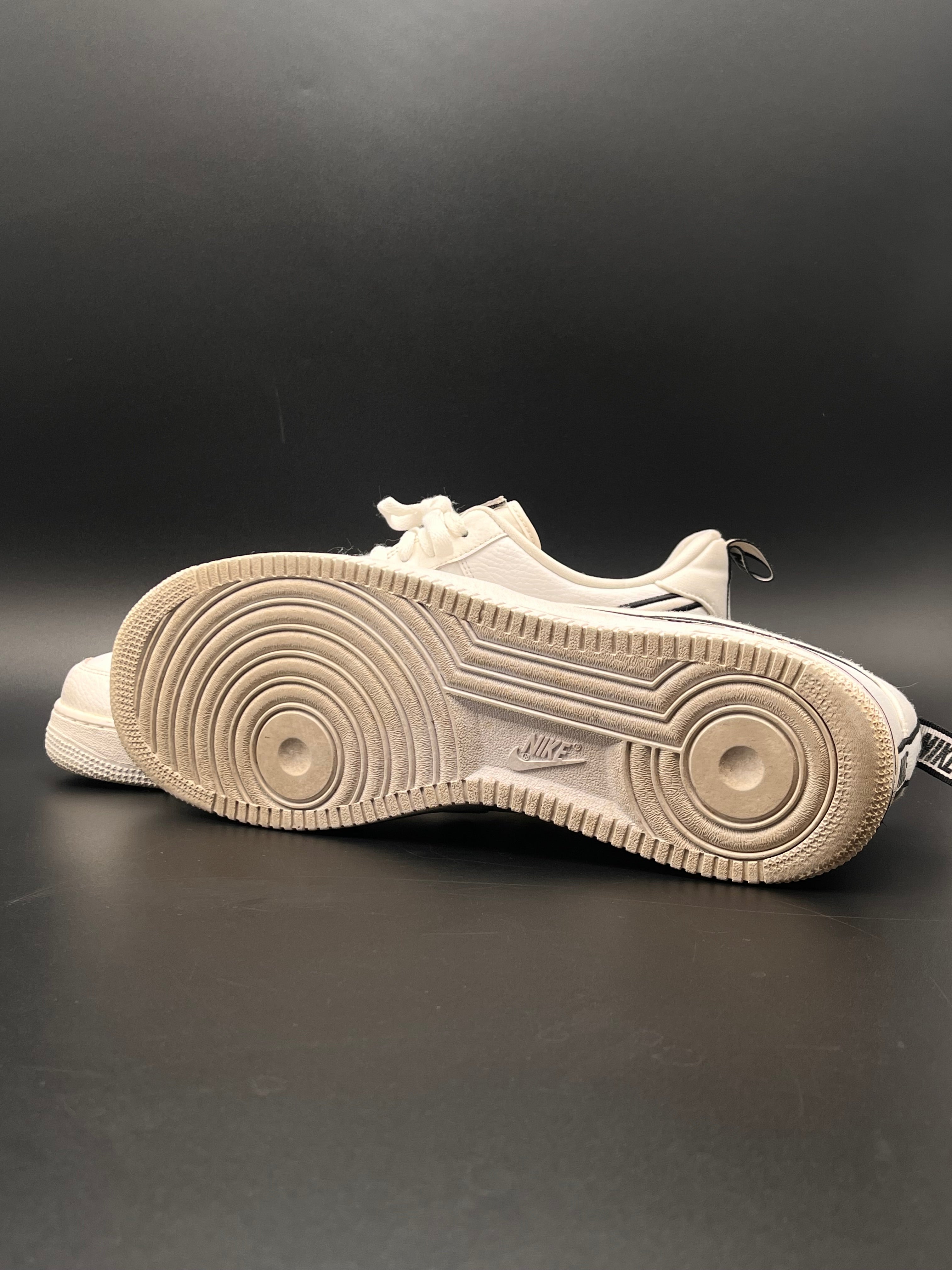 NIKE AIR FORCE 1s WHITE/BLACK