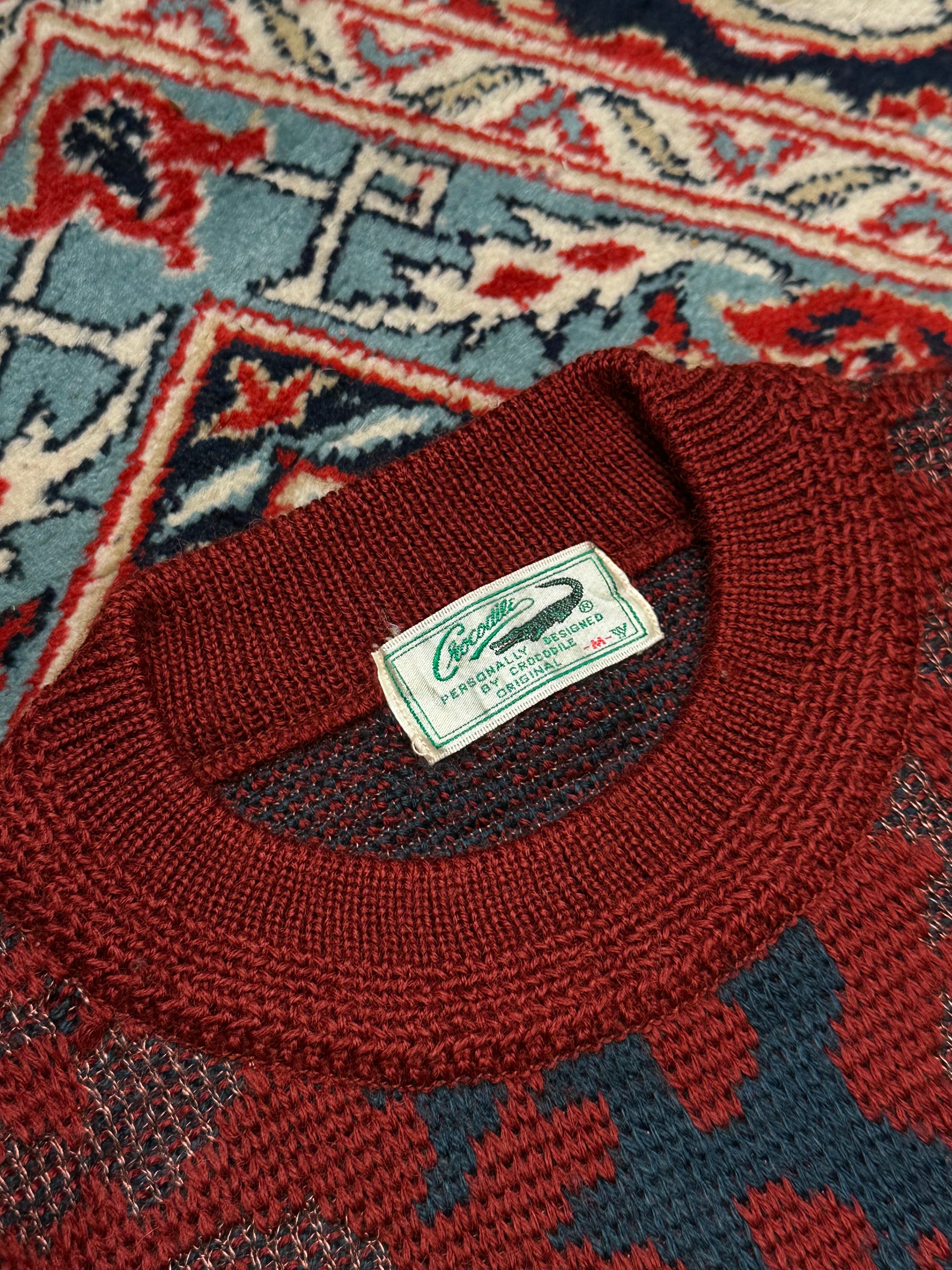 CROCODILE VINTAGE RELAXED FIT KNITTED SWEATER