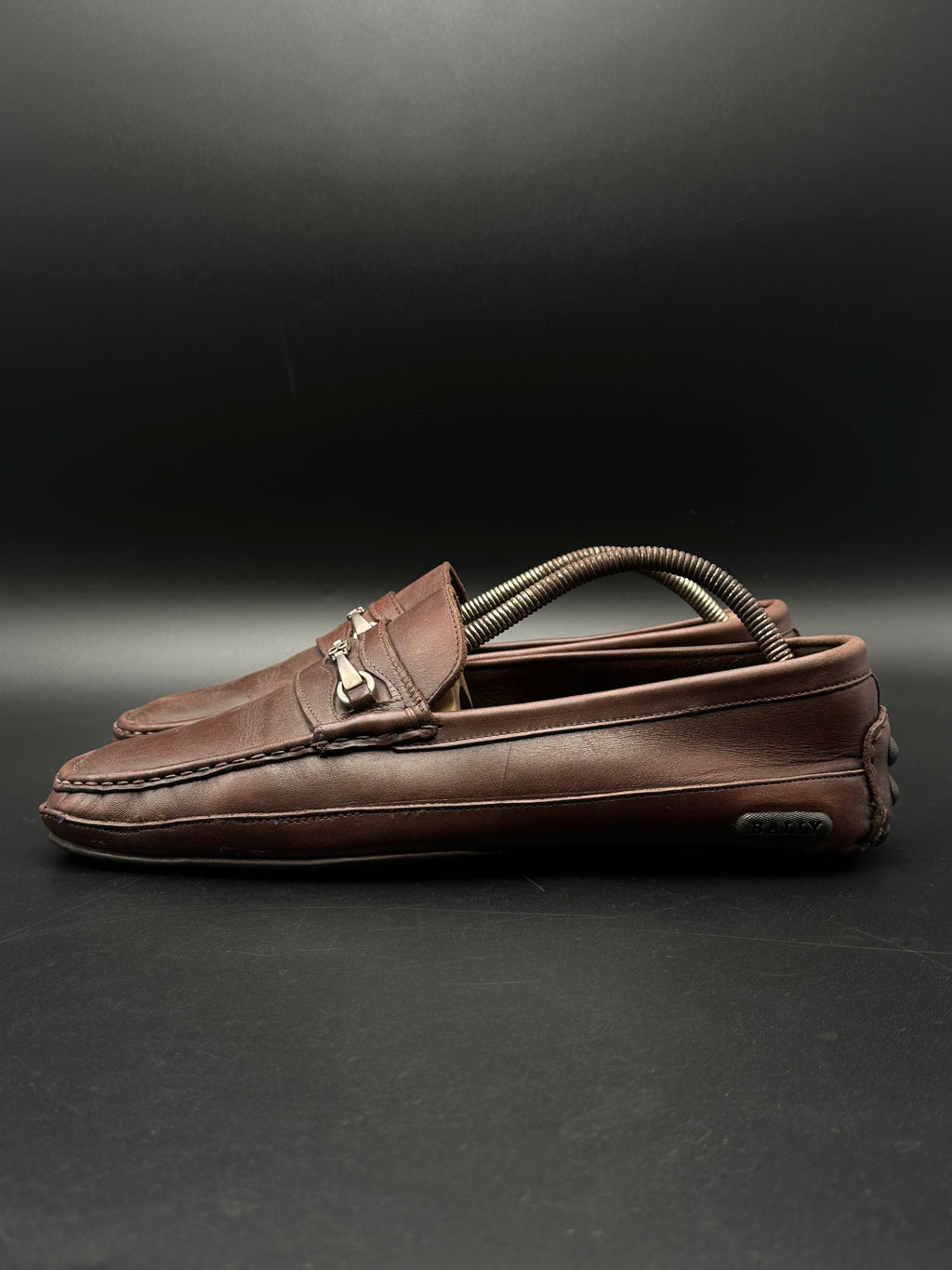 BALLY PURE LEATHER ITALIAN BIT DRIVING LOAFERS - EUR 43