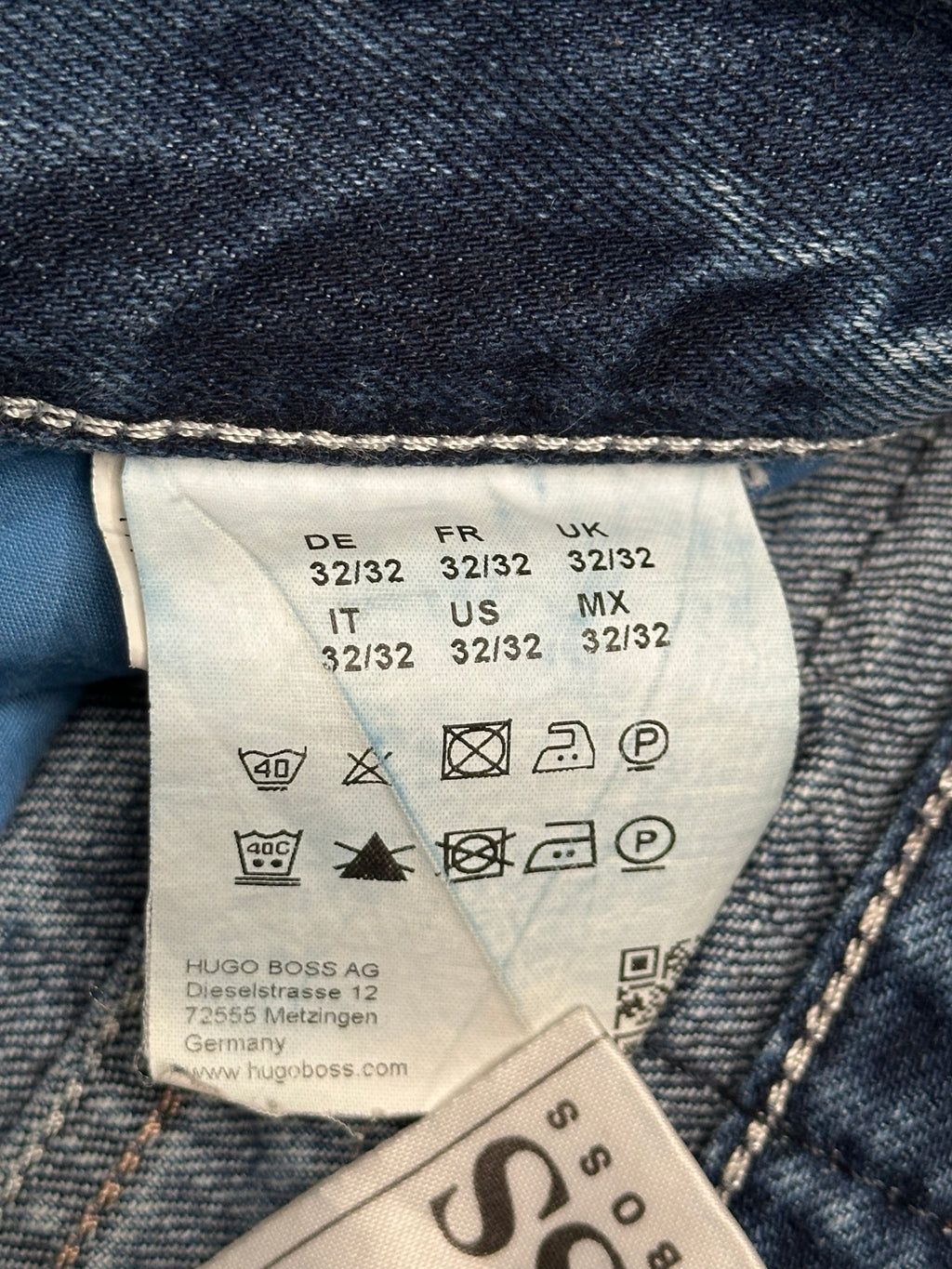 HUGO BOSS ALABAMA COMFORT FIT(STRAIGHT FIT) NON-STRETCH JEANS