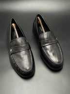 Thom McAn Black Leather Penny Loafers