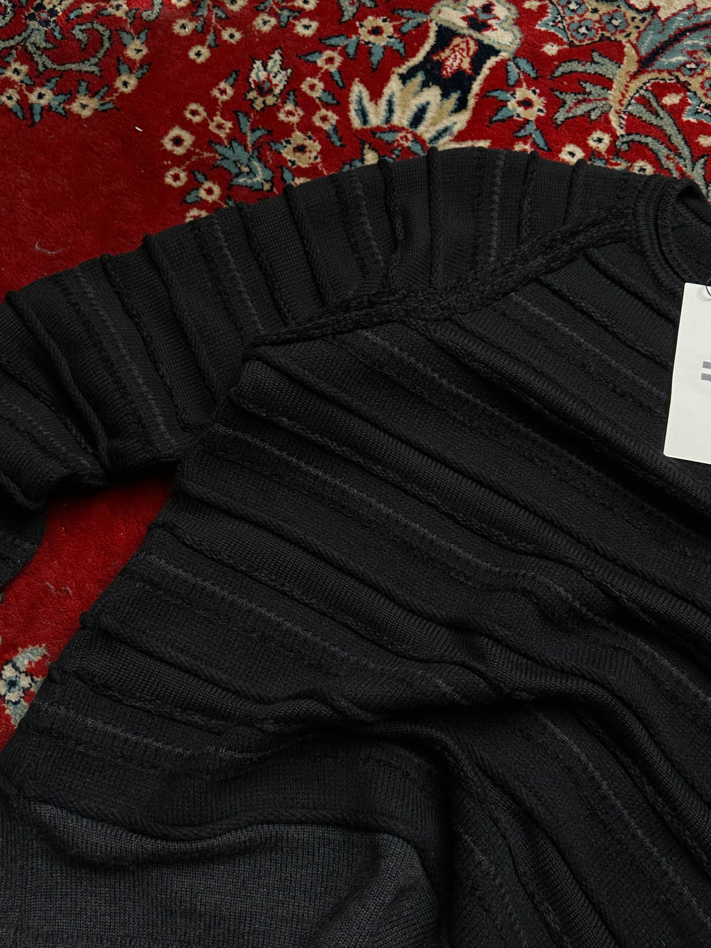 VINTAGE RELAXED FIT TEXTURED SWEATER