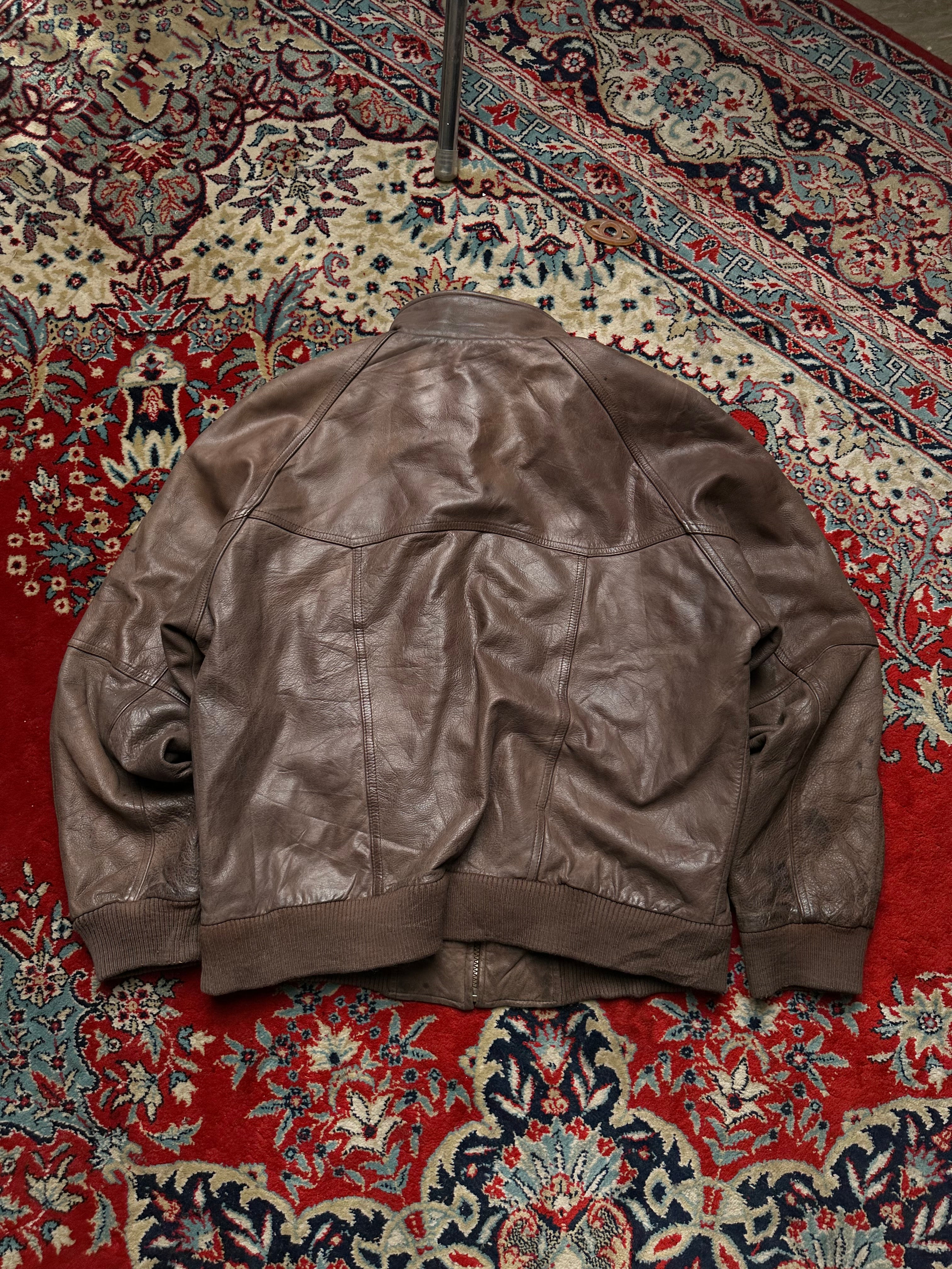 VINTAGE MEMBERS ONLY RELAXED LEATHER JACKET