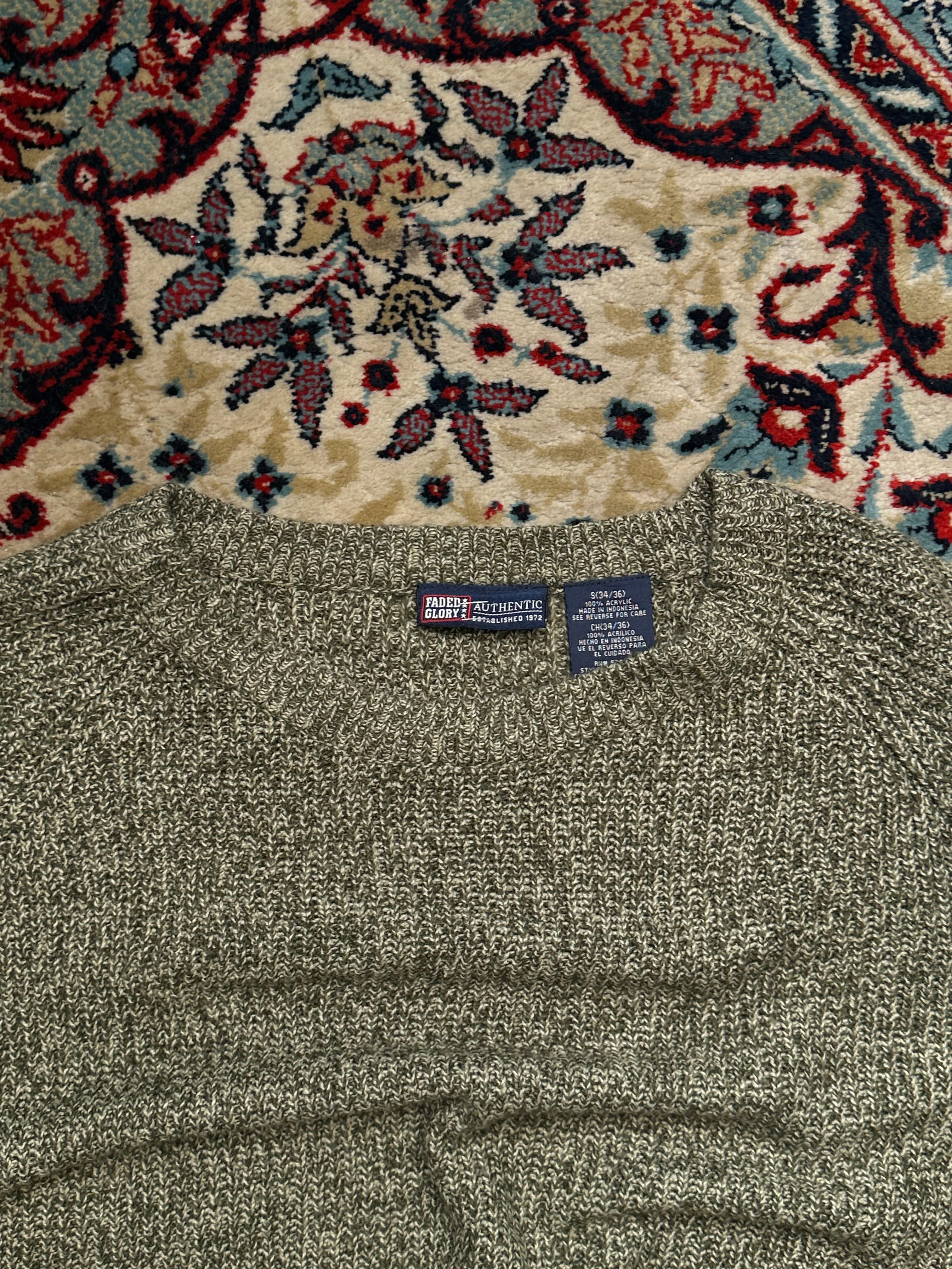 FADED GLORY VINTAGE RELAXED FIT KNITTED SWEATER