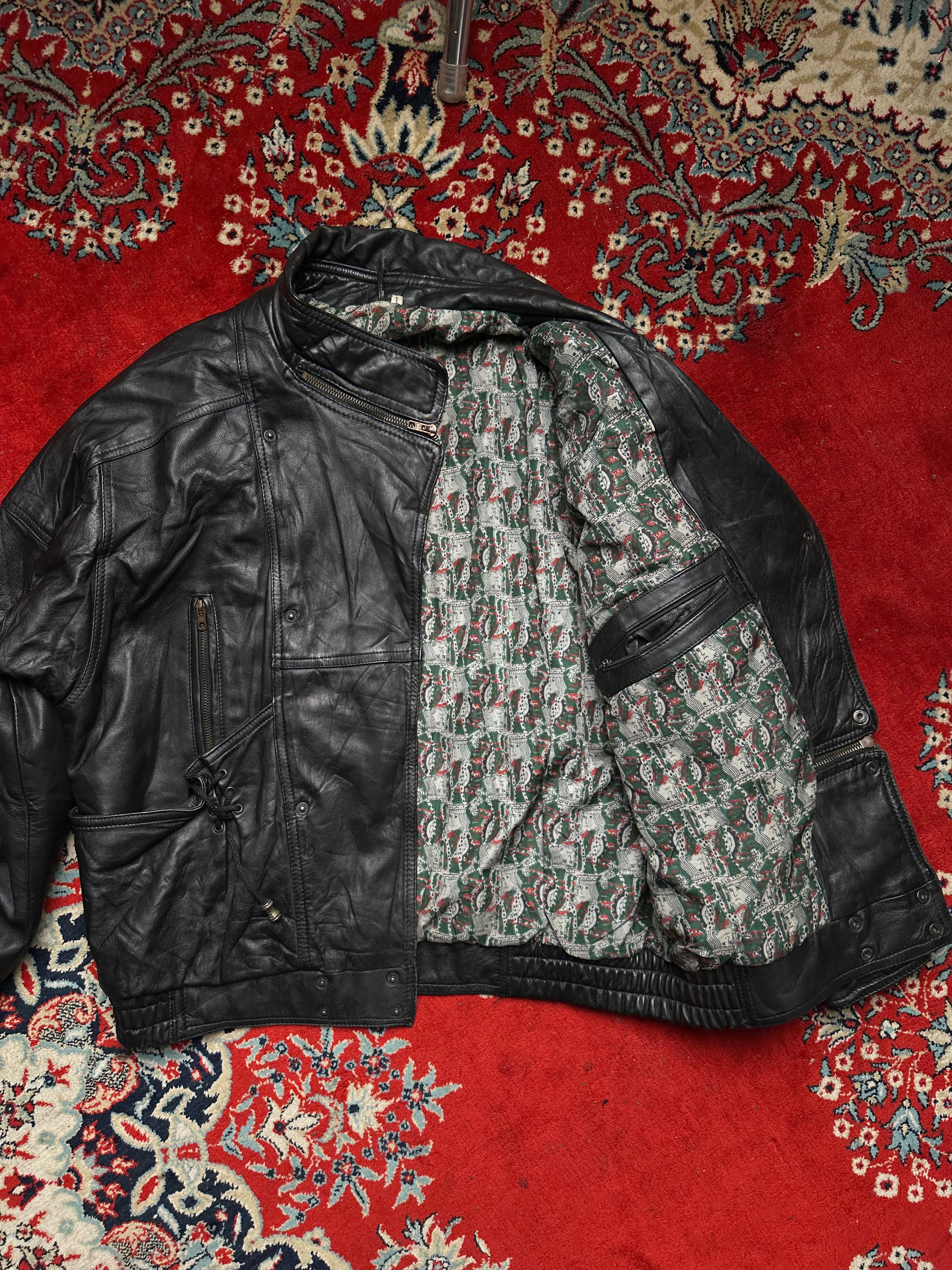 VINTAGE LIMITED CONCEPT LEATHER BOMBER JACKET