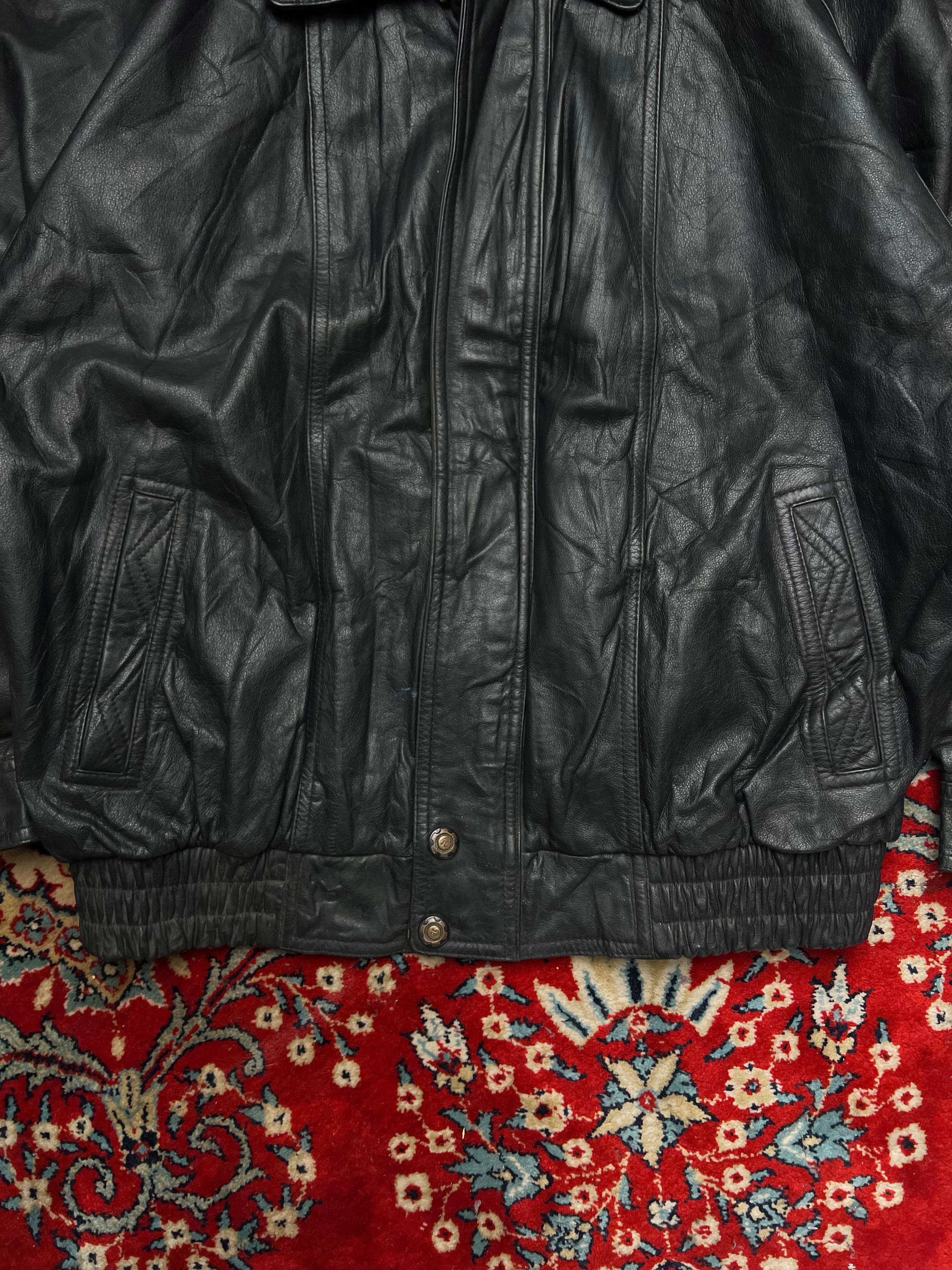 VINTAGE RELAXED FIT Leather Jacket