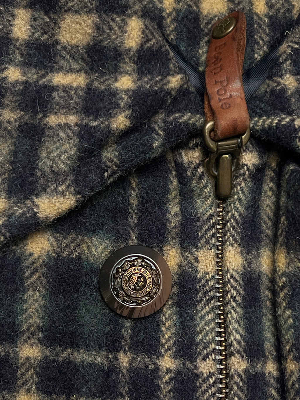 Bean Polo WOOL RELAXED CROPPED FIT JACKET