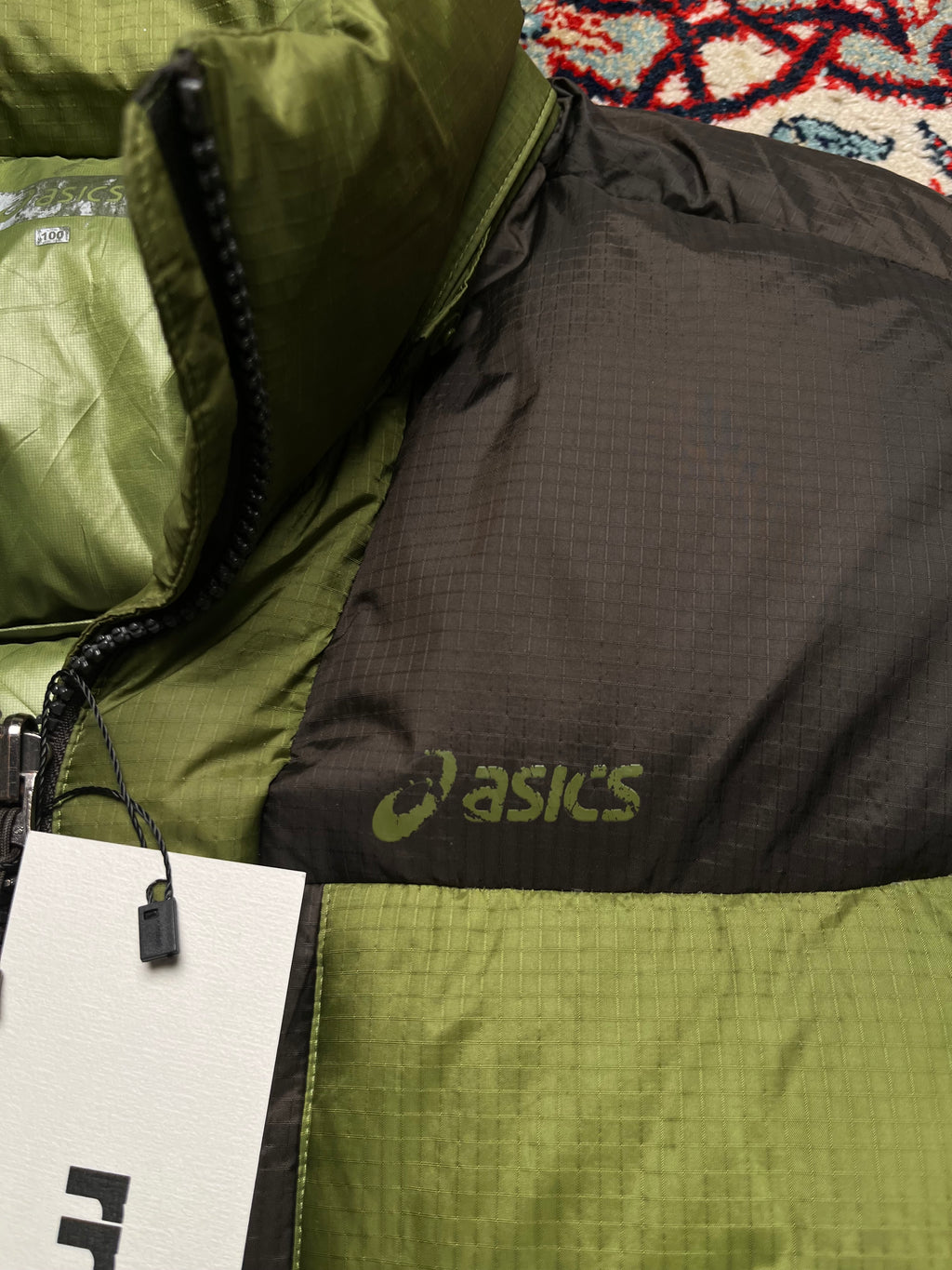 Asics Green Puffer Jacket
