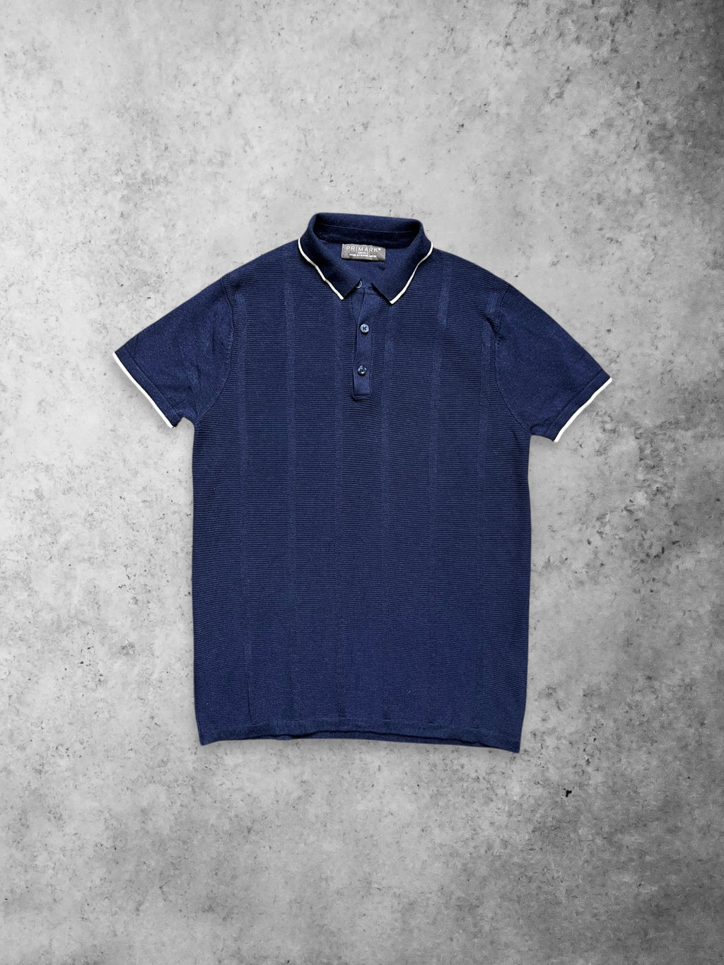 PRIMARK DARK BLUE KNITTED POLO