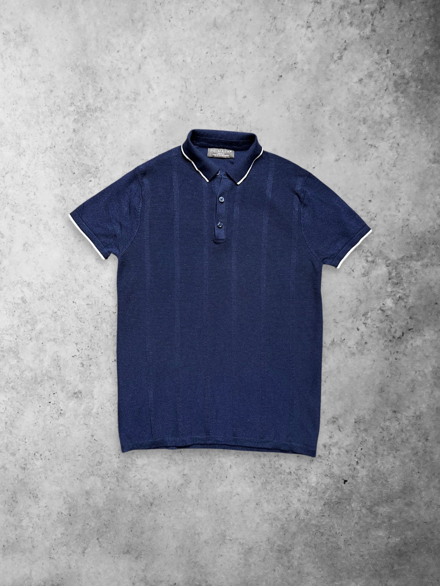 PRIMARK DARK BLUE KNITTED POLO