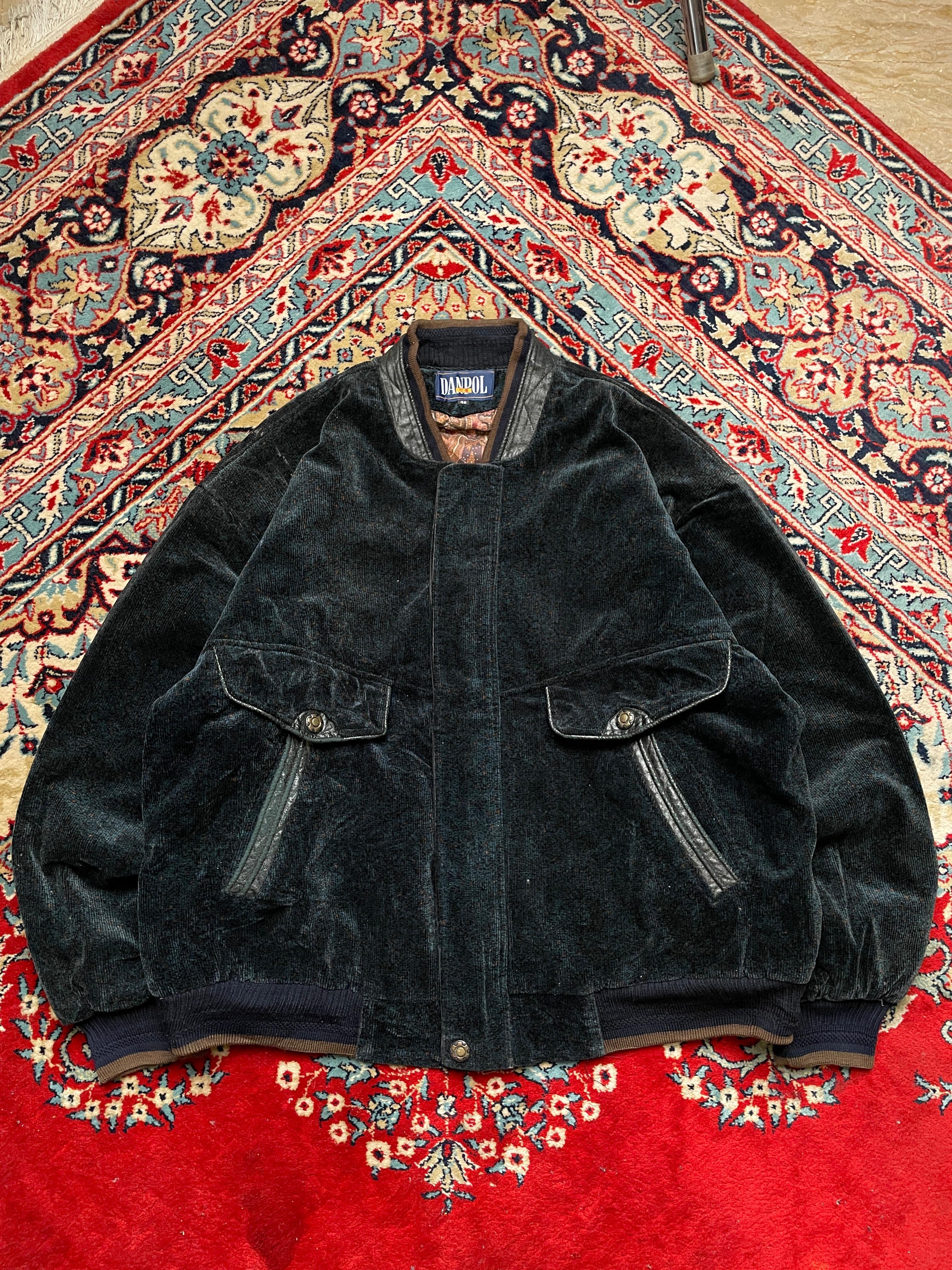 Danpol VINTAGE RELAXED CROPPED SUEDE BOMBER JACKET