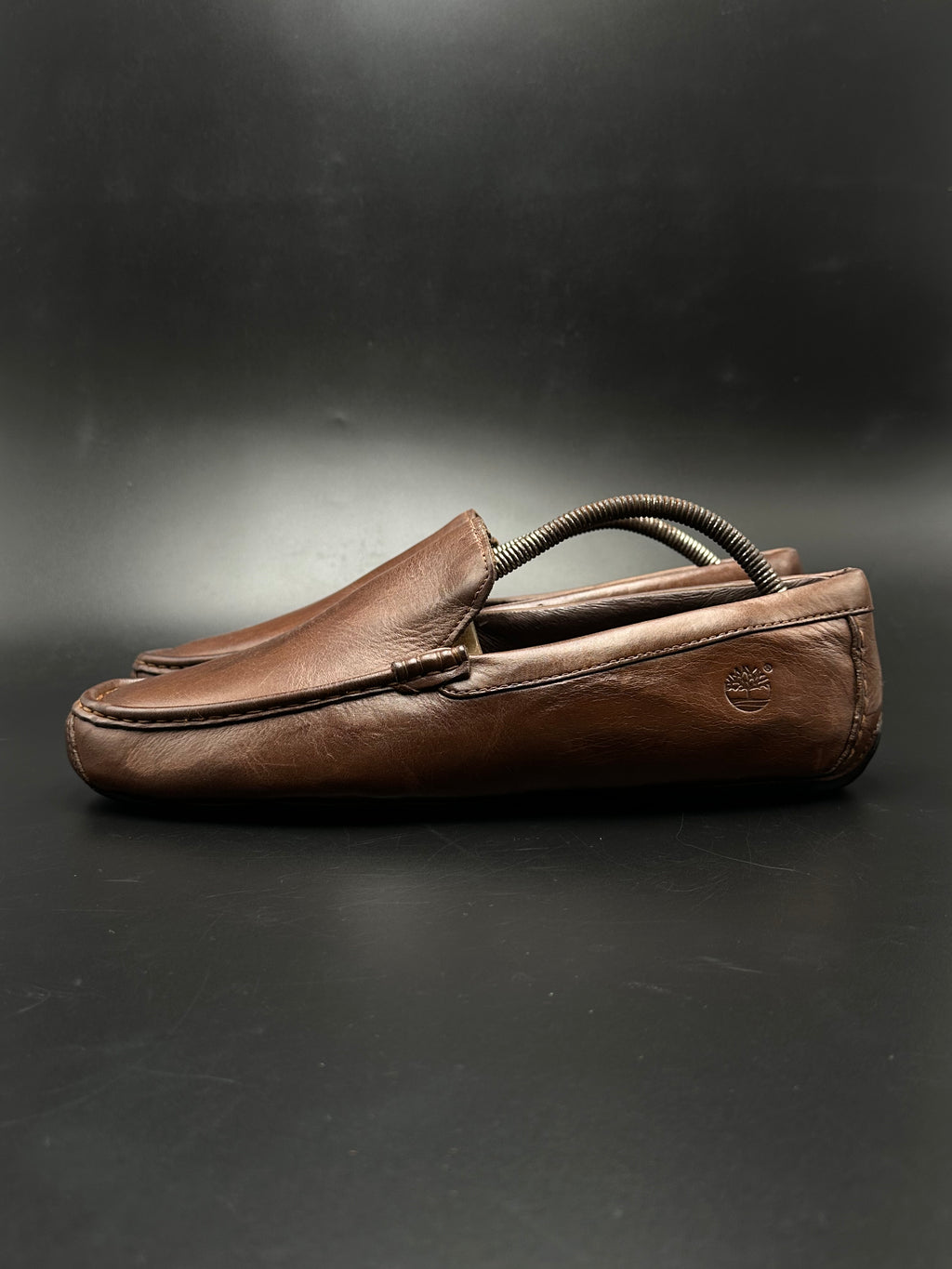 Timberland Brown Leather Driving Loafers - 43.5