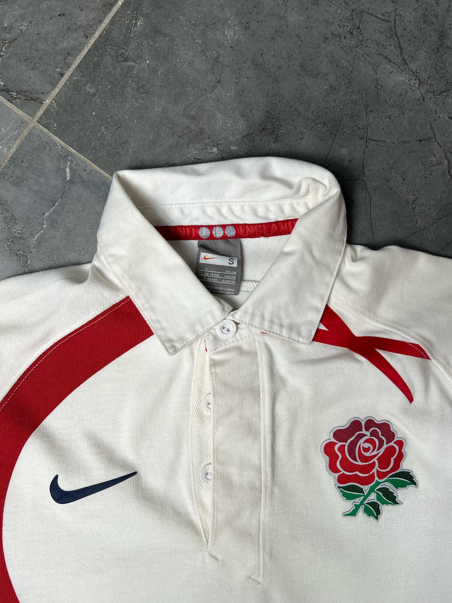 NIKE MENS ENGLAND VINTAGE 2003-2005 POLO