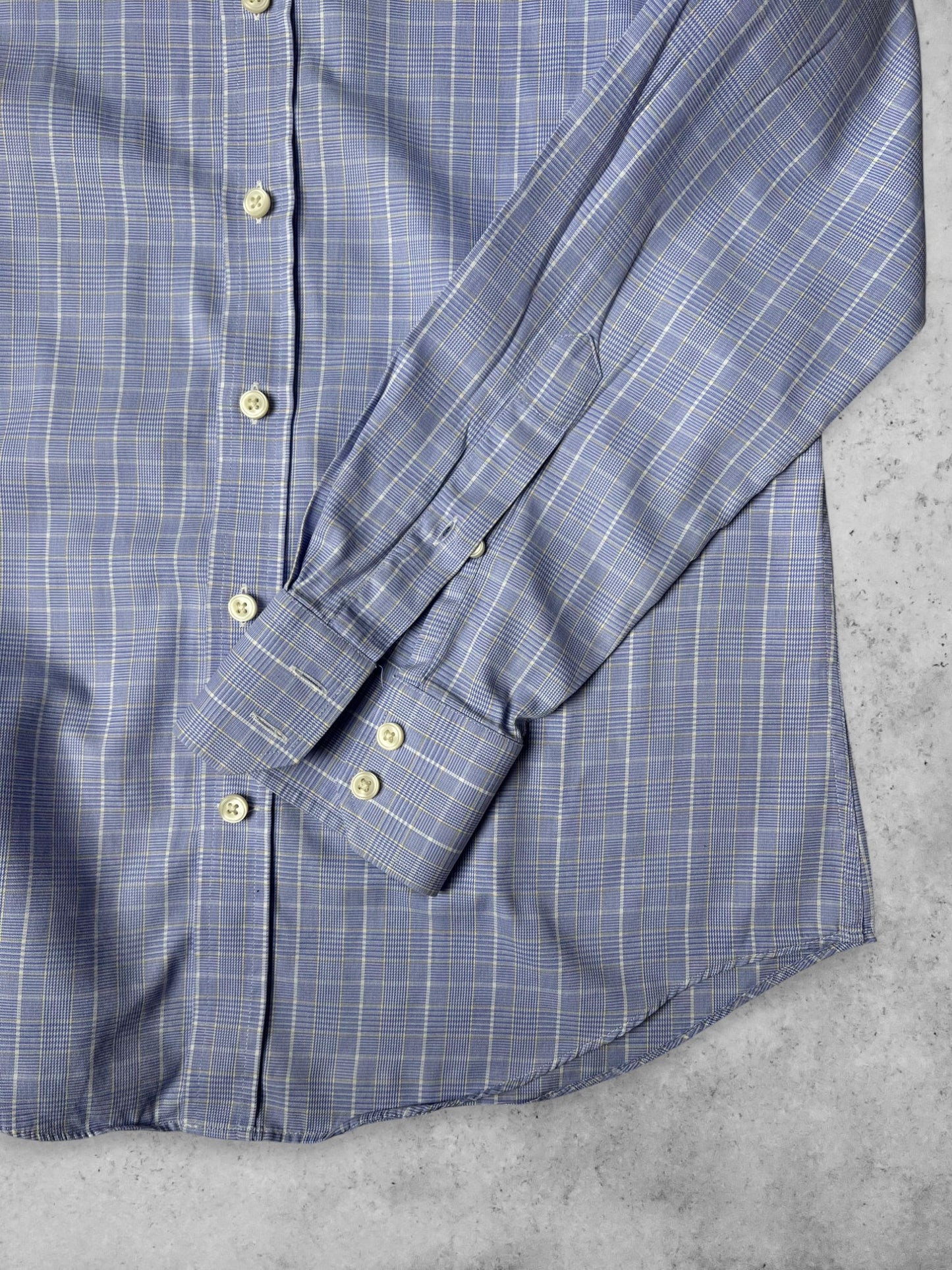 HAWES & CURTIS Luxury 2 Ply Cotton Checkered Dress Shirt