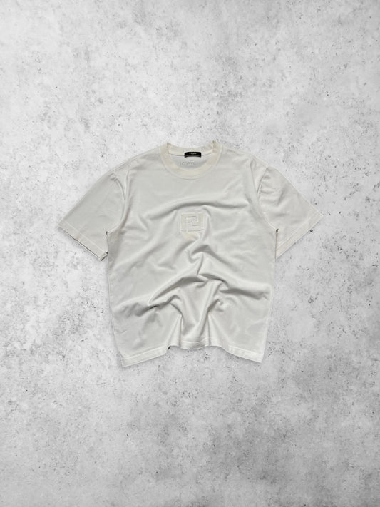 FENDI Embroidered Logo Heavyweight Tee