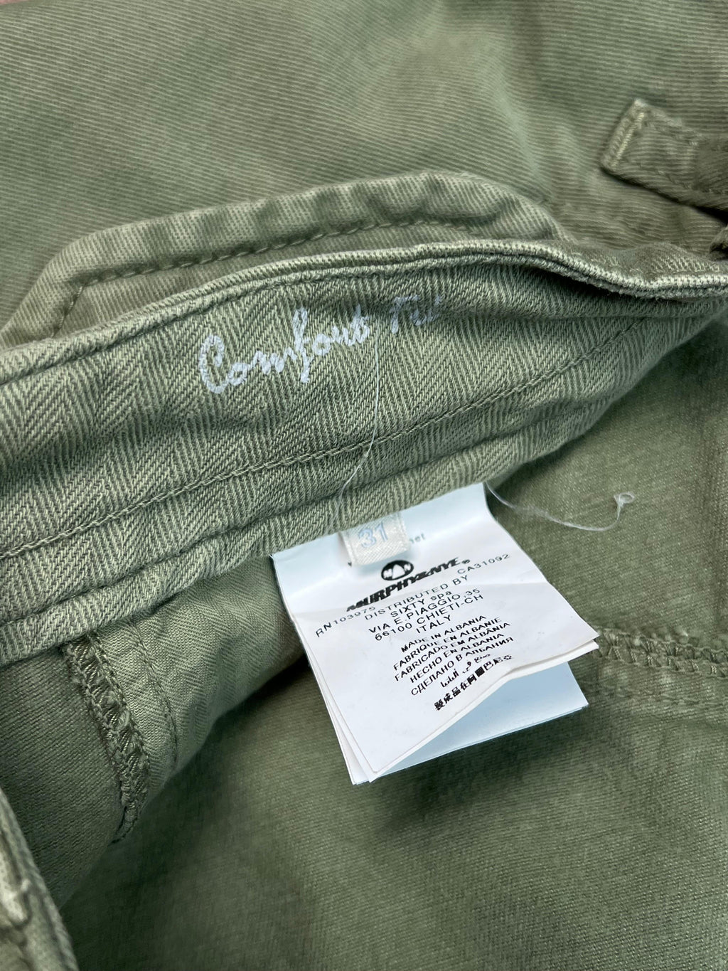 MURPHY & NYE 6 Pocket Straight Fit Cagos