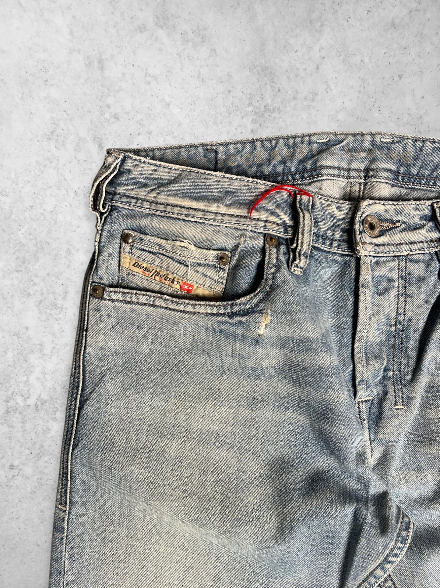 DIESEL Light Washed ZATINY Boot-Cut Denim Pants