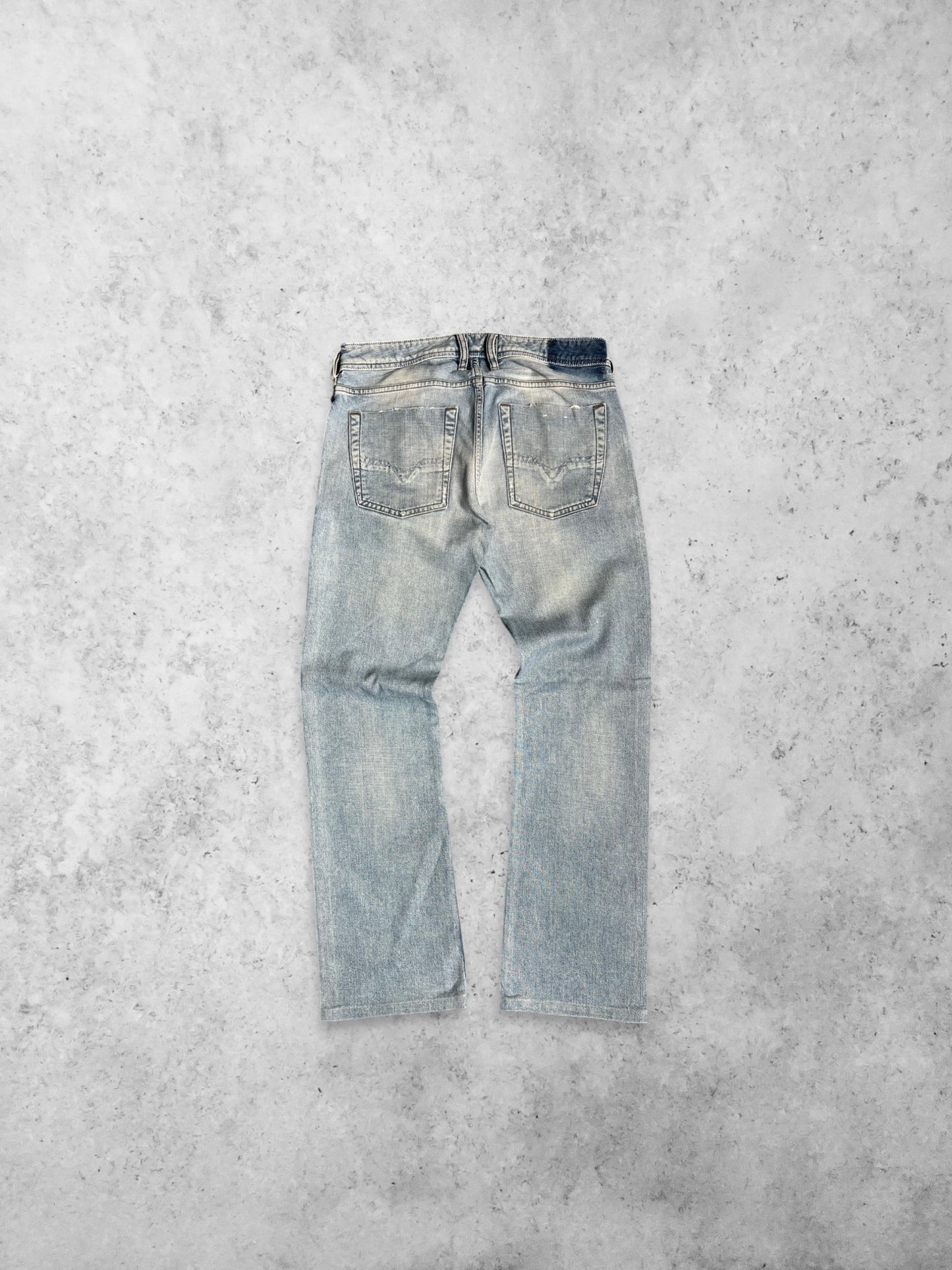 DIESEL Light Washed ZATINY Boot-Cut Denim Pants