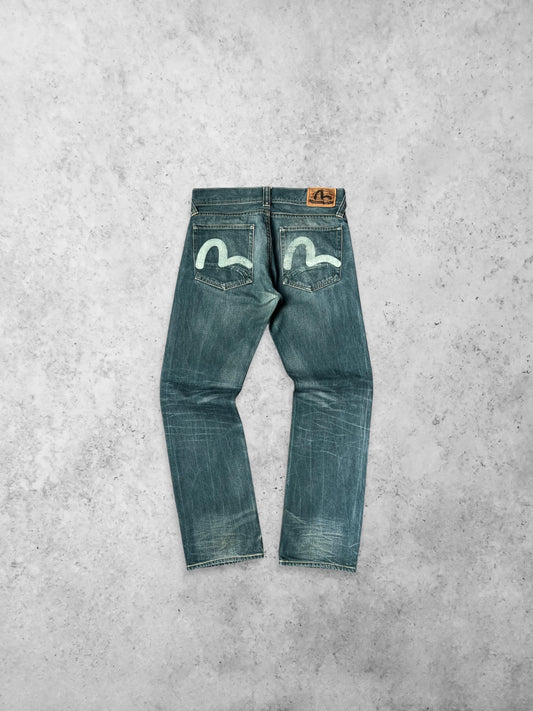 EVISU X PUMA (COLLAB) Straight Fit Denim Pants GRAIL FIND!!