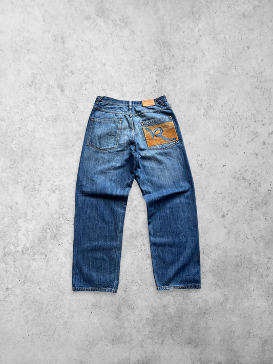 ROCAWEAR Embroidered Logo Denim Pants