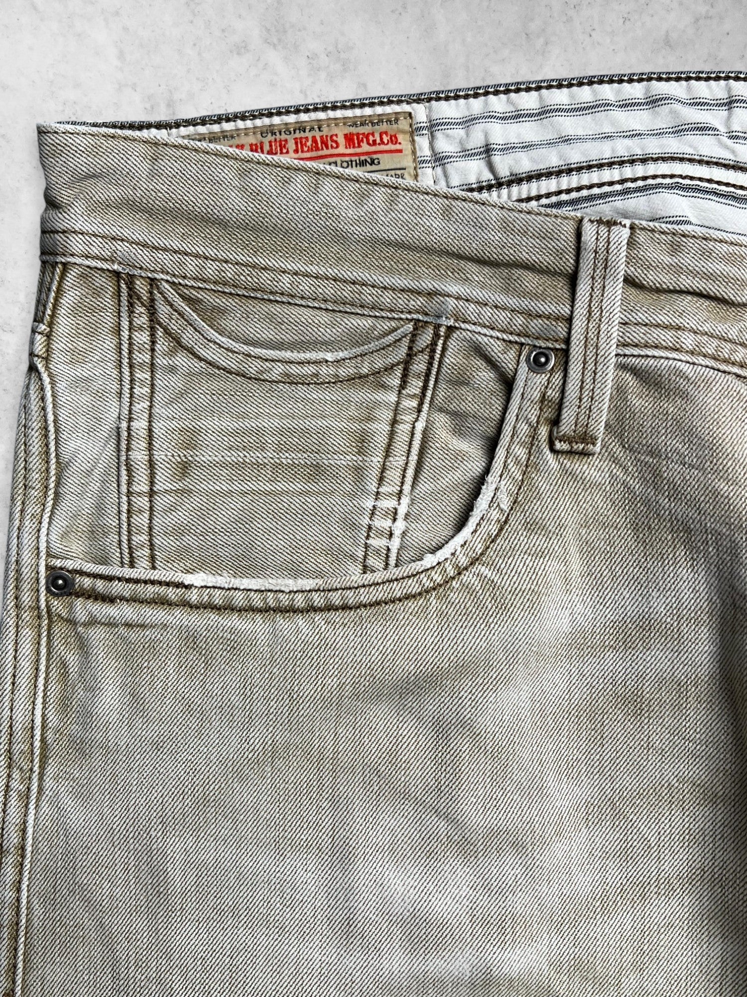 REPLAY JEANS Slim Fit Nude Denim Pants