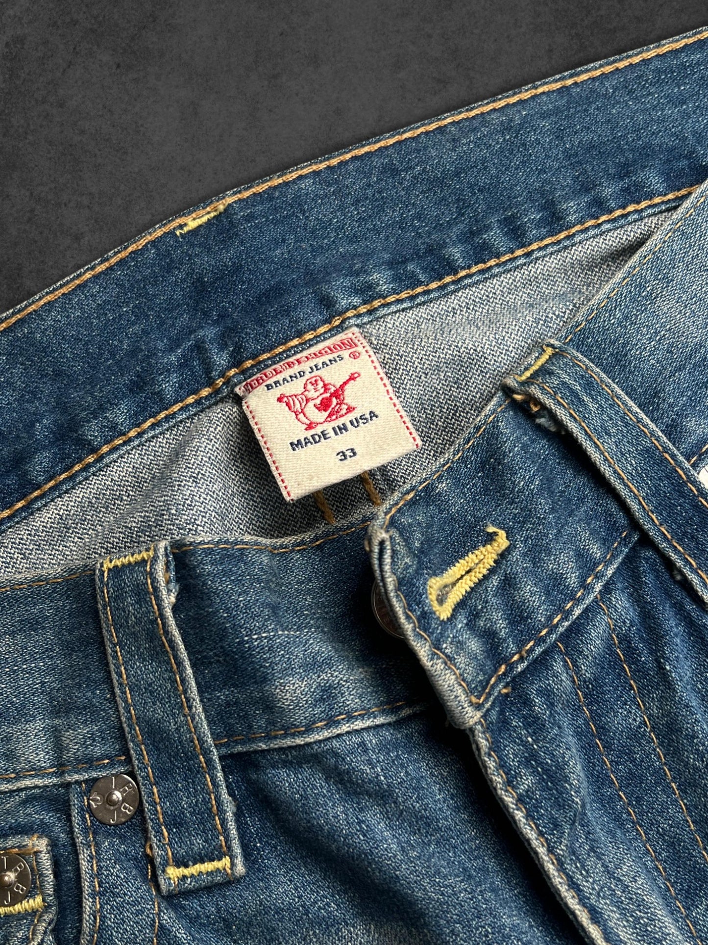 TRUE RELIGION RELAXED/BAGGY DENIM PANTS