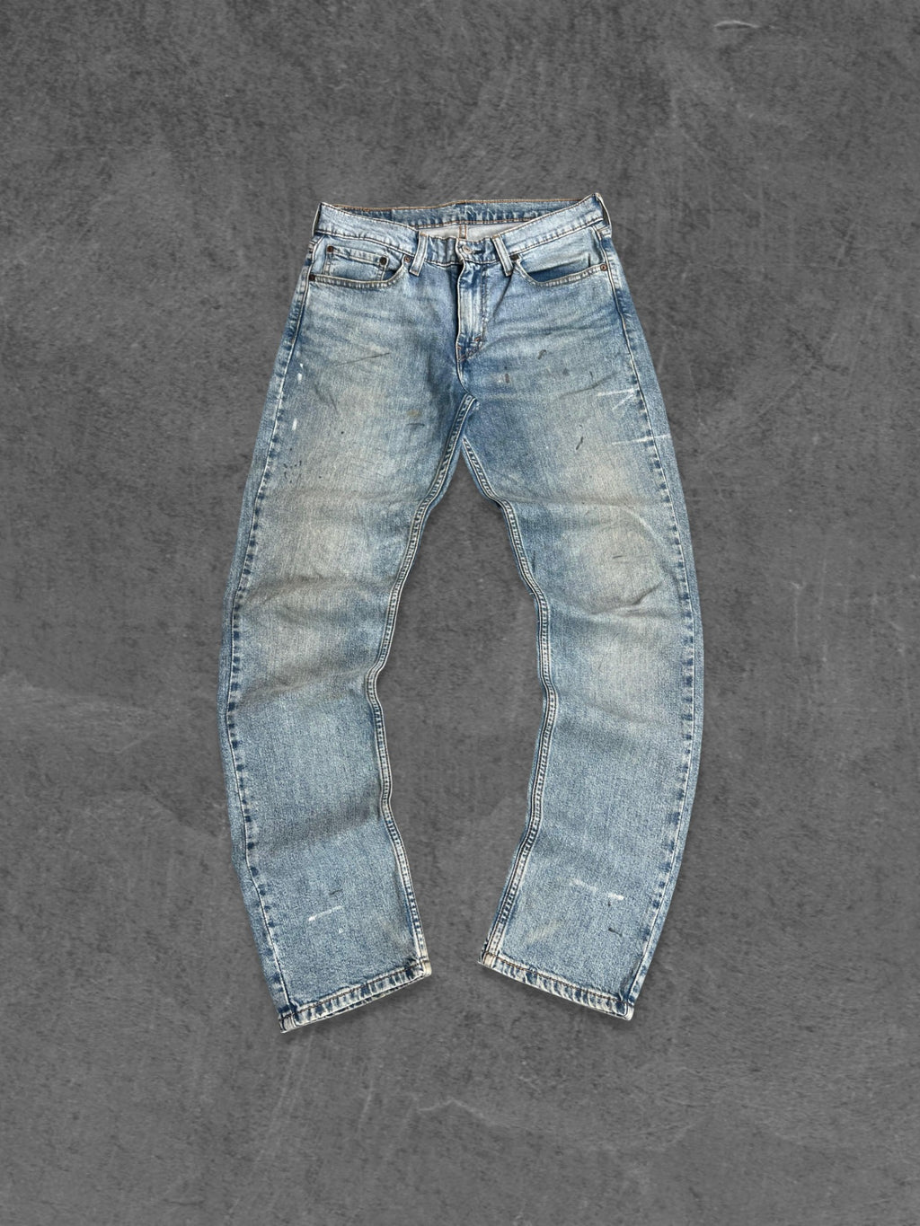 LEVI'S 511 LIGHT WASHED BLUE PAINT SPLATTER SLIM FIT PANTS