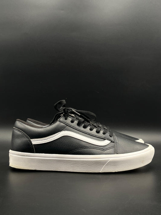 VANS OLD SKOOL LEATHER BLACK/WHITE