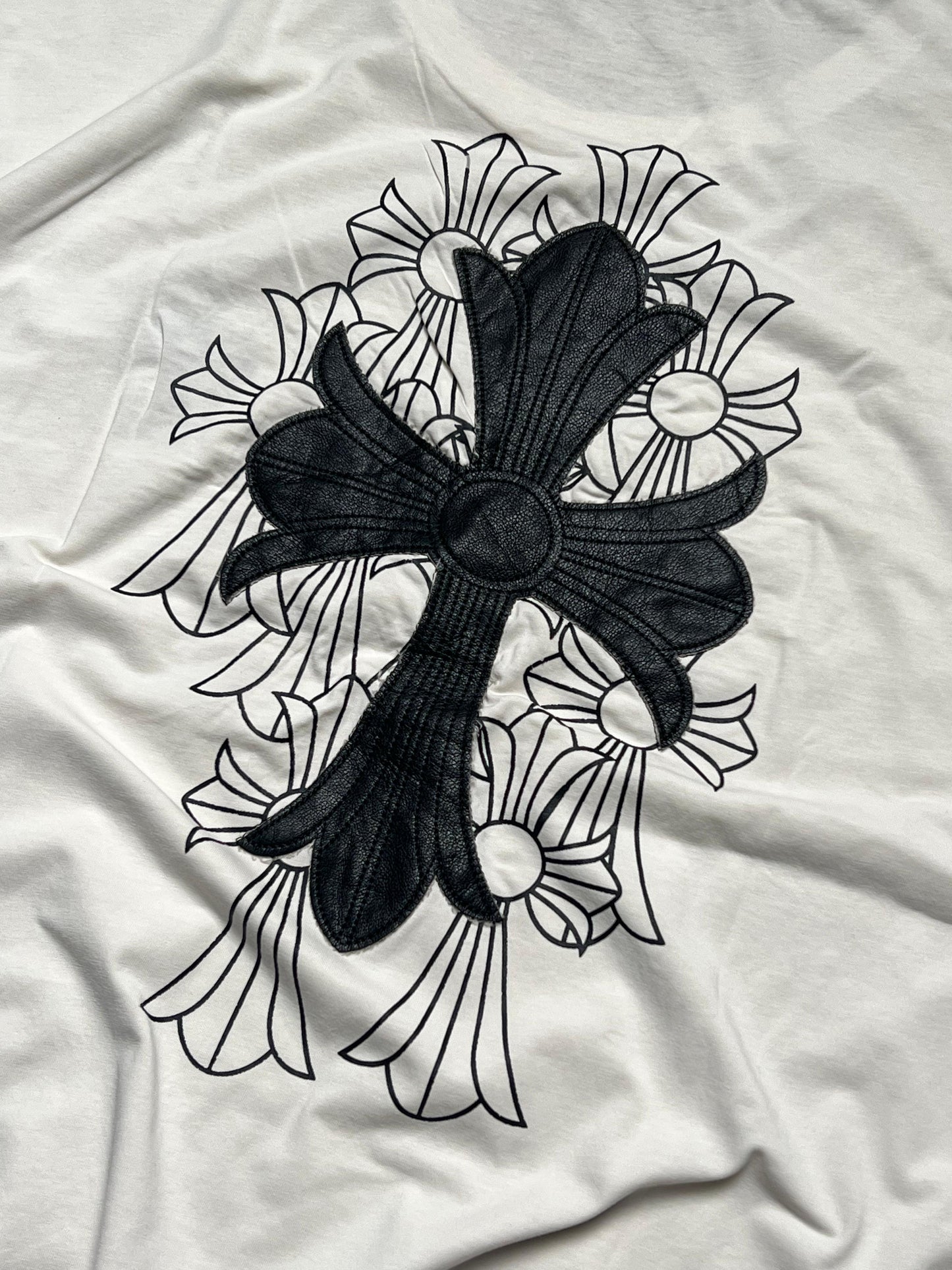 CHROME HEARTS LEATHER PATCHES GRAPHIC Tee