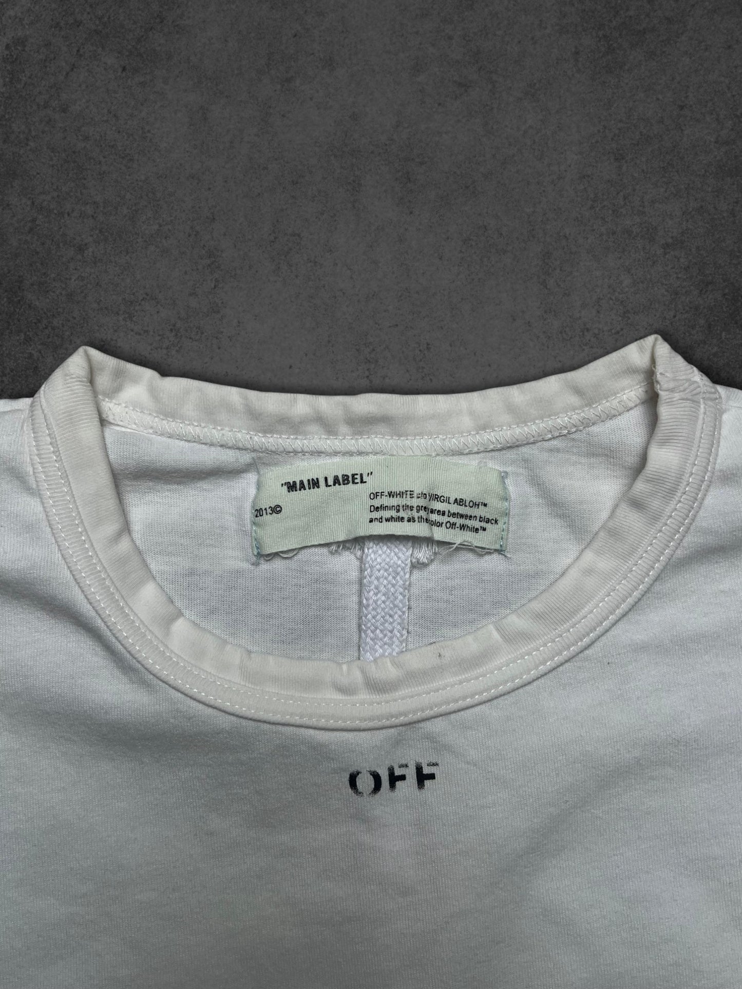OFF WHITE PRINTED TEE