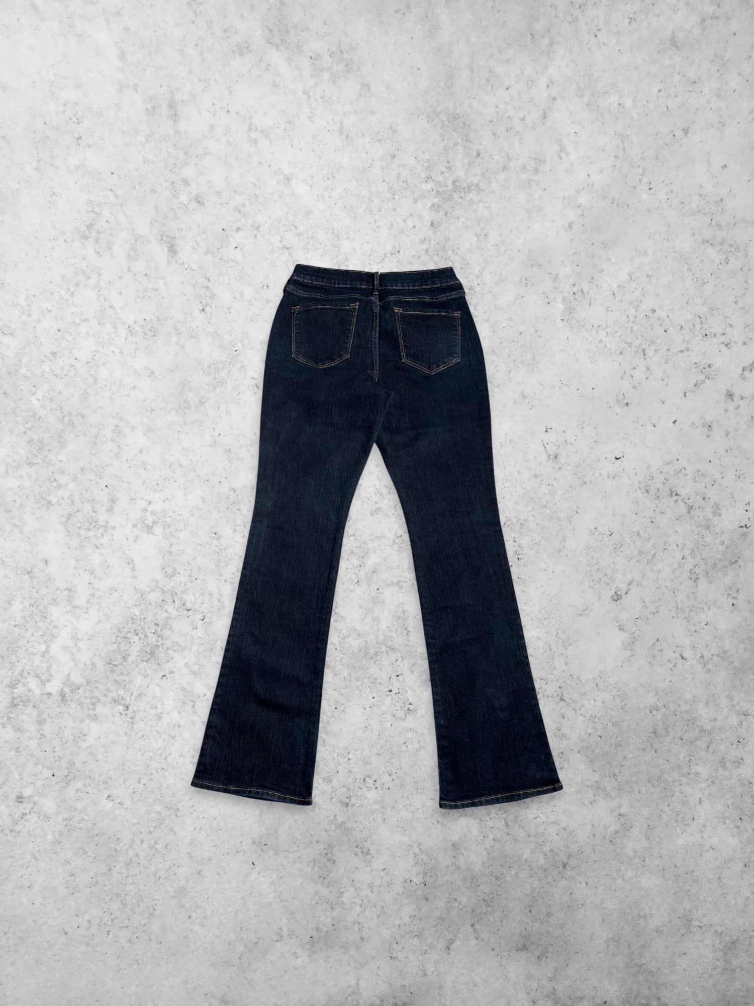 OLD NAVY WOMEN MID RISE CURVY BOOT CUT INDIGO DENIM PANTS