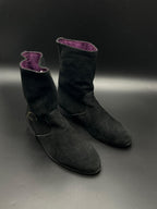 JUSTCAVALLI SUEDE LONG CHELSEA BOOTS