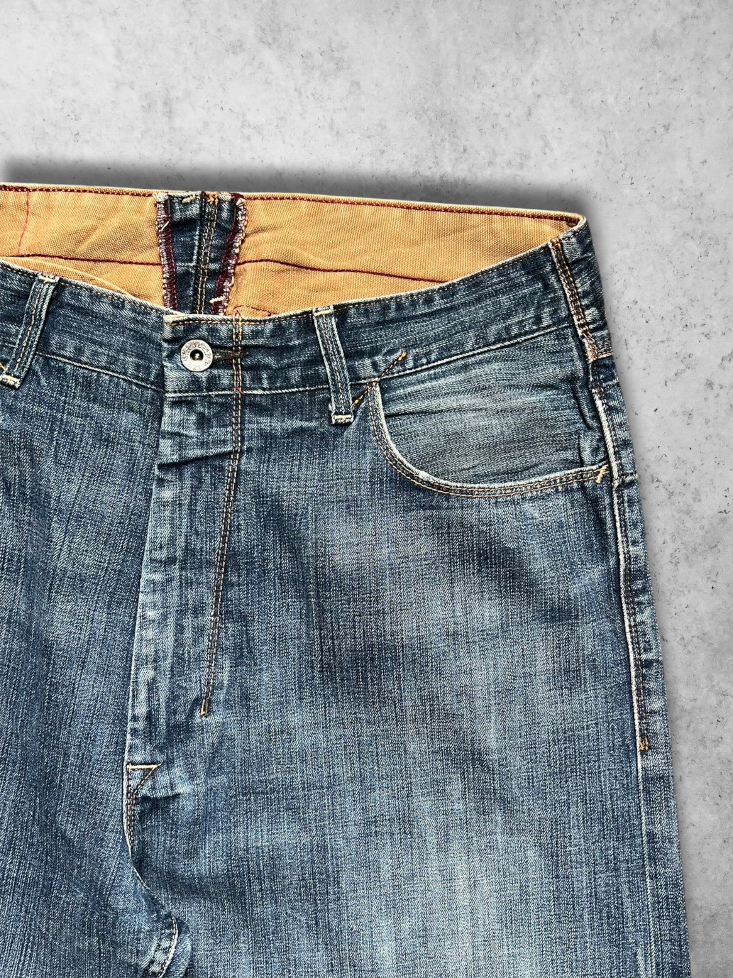 POLO RALPH LAUREN WASHED BLUE BAGGY JEANS