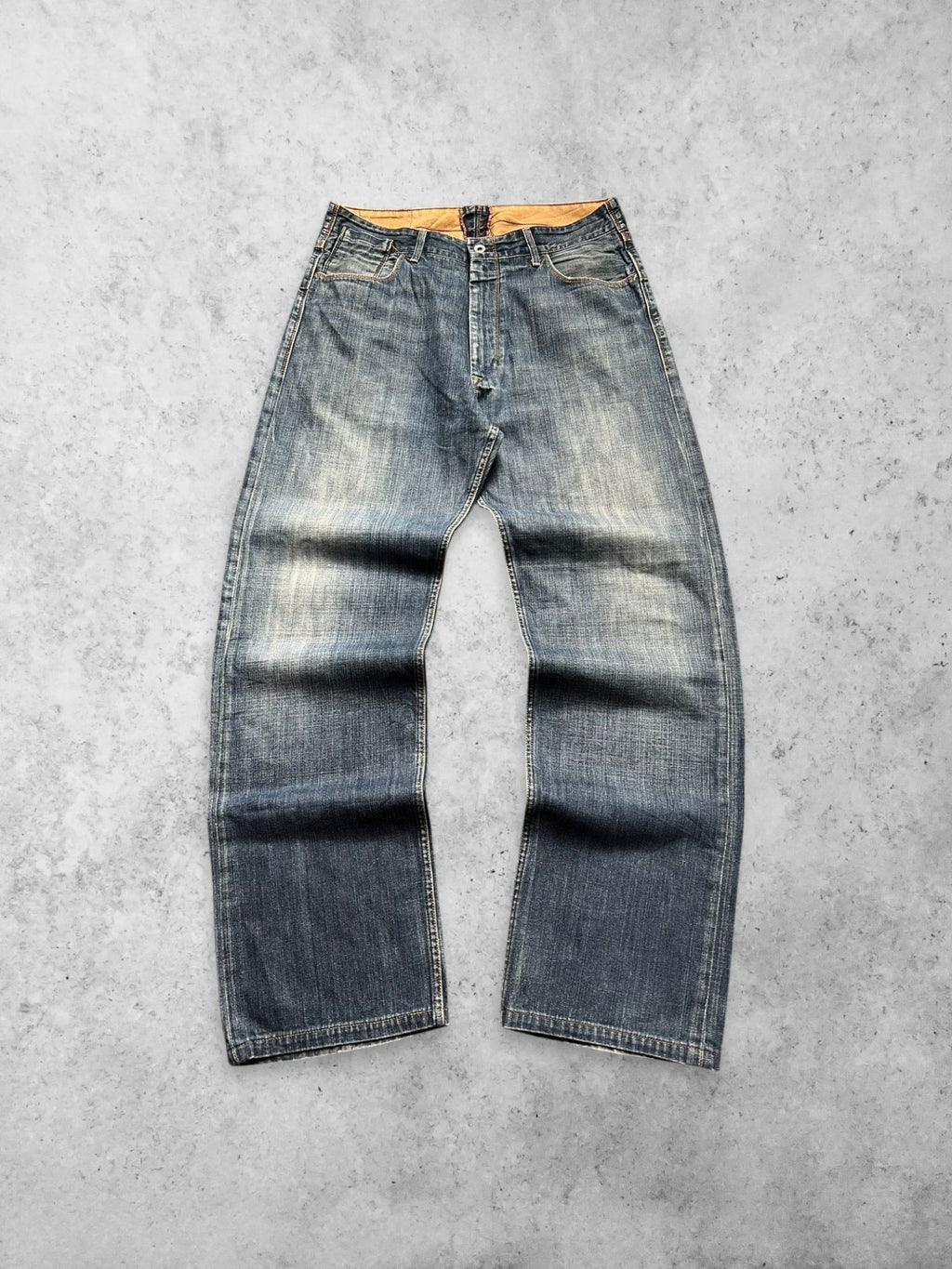 POLO RALPH LAUREN WASHED BLUE BAGGY JEANS