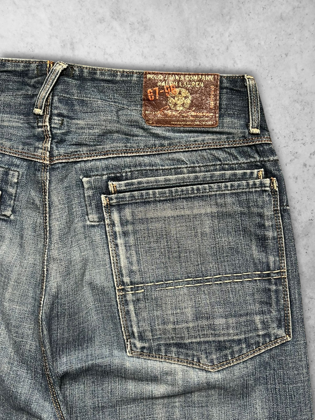 POLO RALPH LAUREN WASHED BLUE BAGGY JEANS