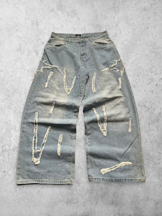 BOOHOOMAN SUPER BAGGY JEANS