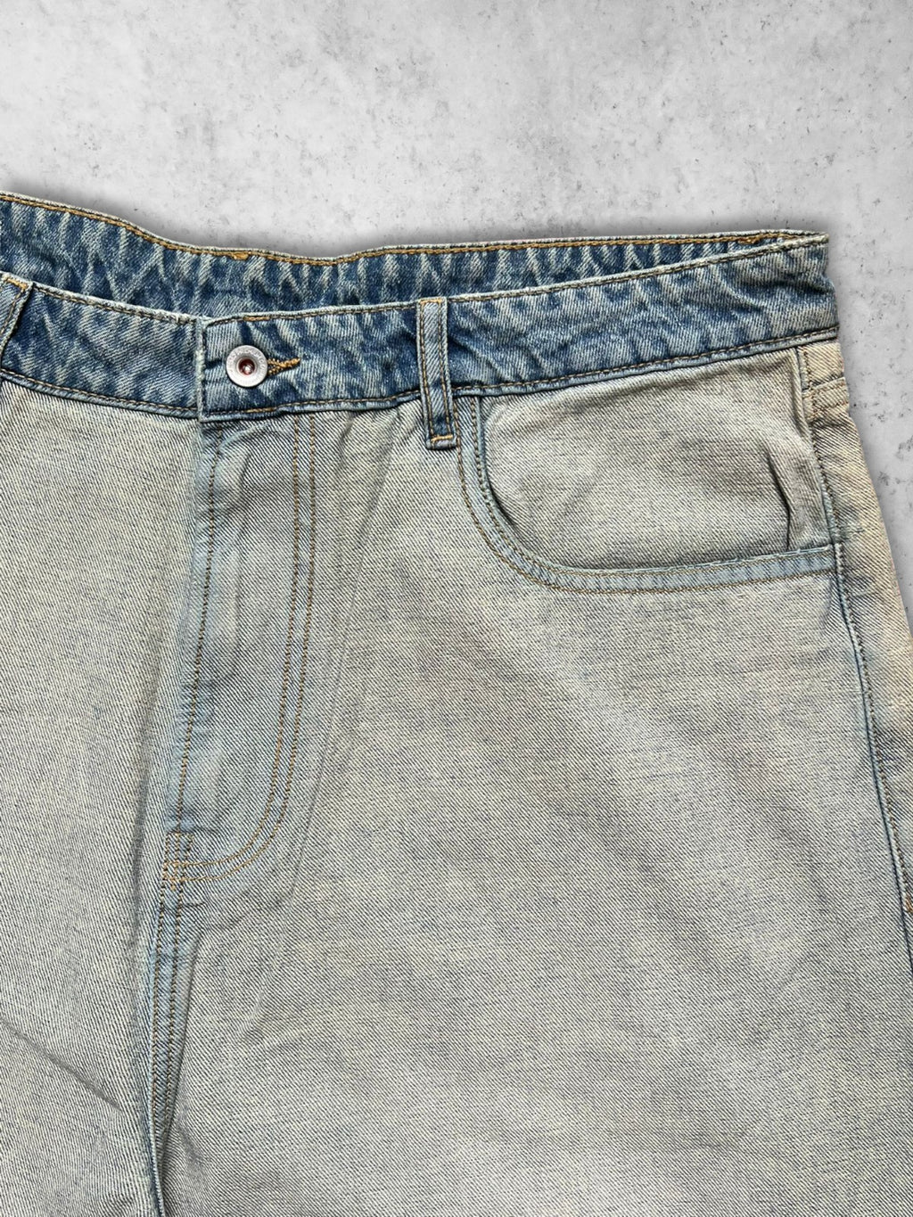 VINTAGE INSIDEOUT BLUE SUPER BAGGY JEANS